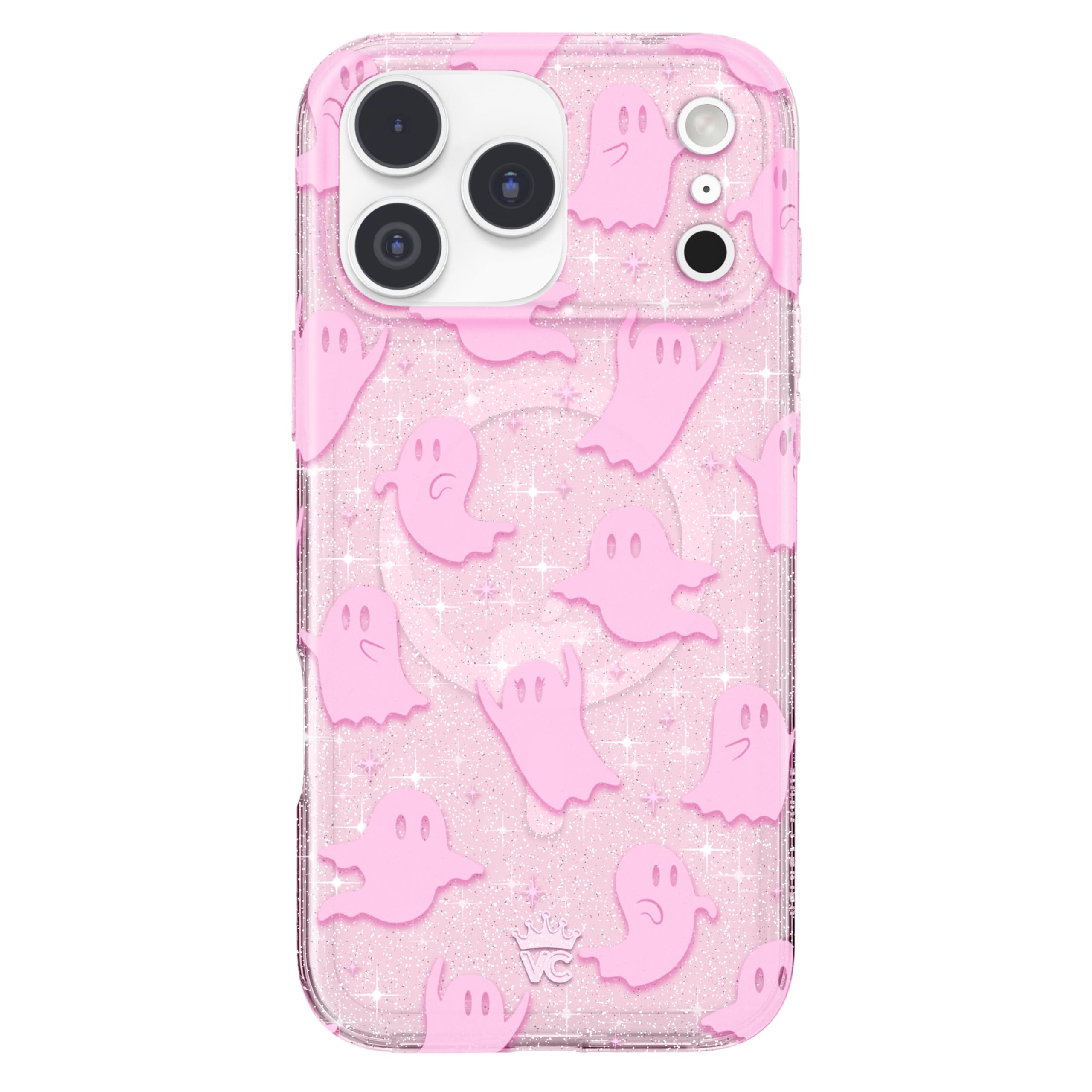 VELVET CAVIAR Case for iPhone 17 Pro Max | Compatible with MagSafe | 10ft Drop Tested | Protective Halloween Cases | Ghost Pink 