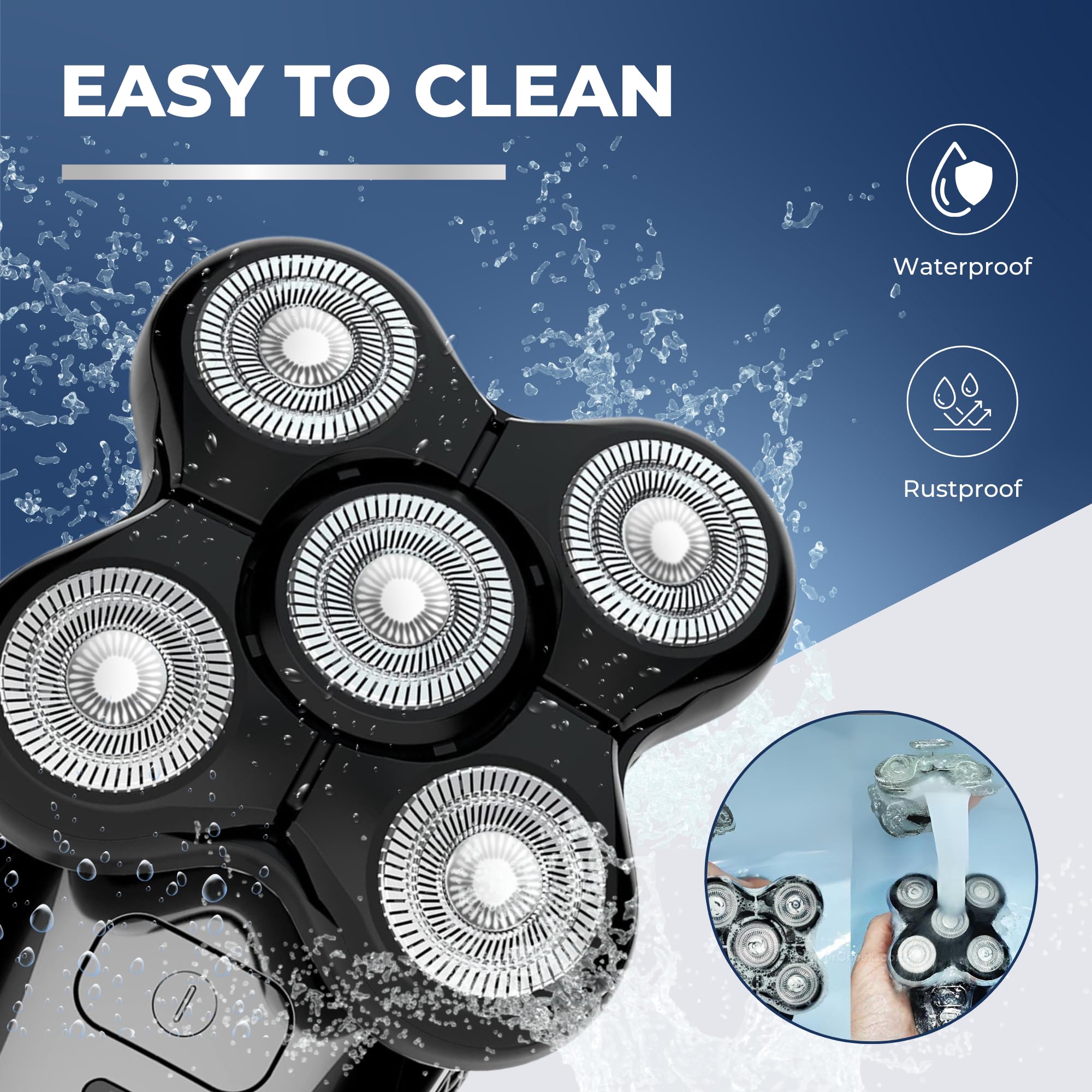 2 Pack Pro Head Shaver Replacement Blades Compatible With Remington Balder Pro Head Shaver Model Xr7000, Precision Electric Shav