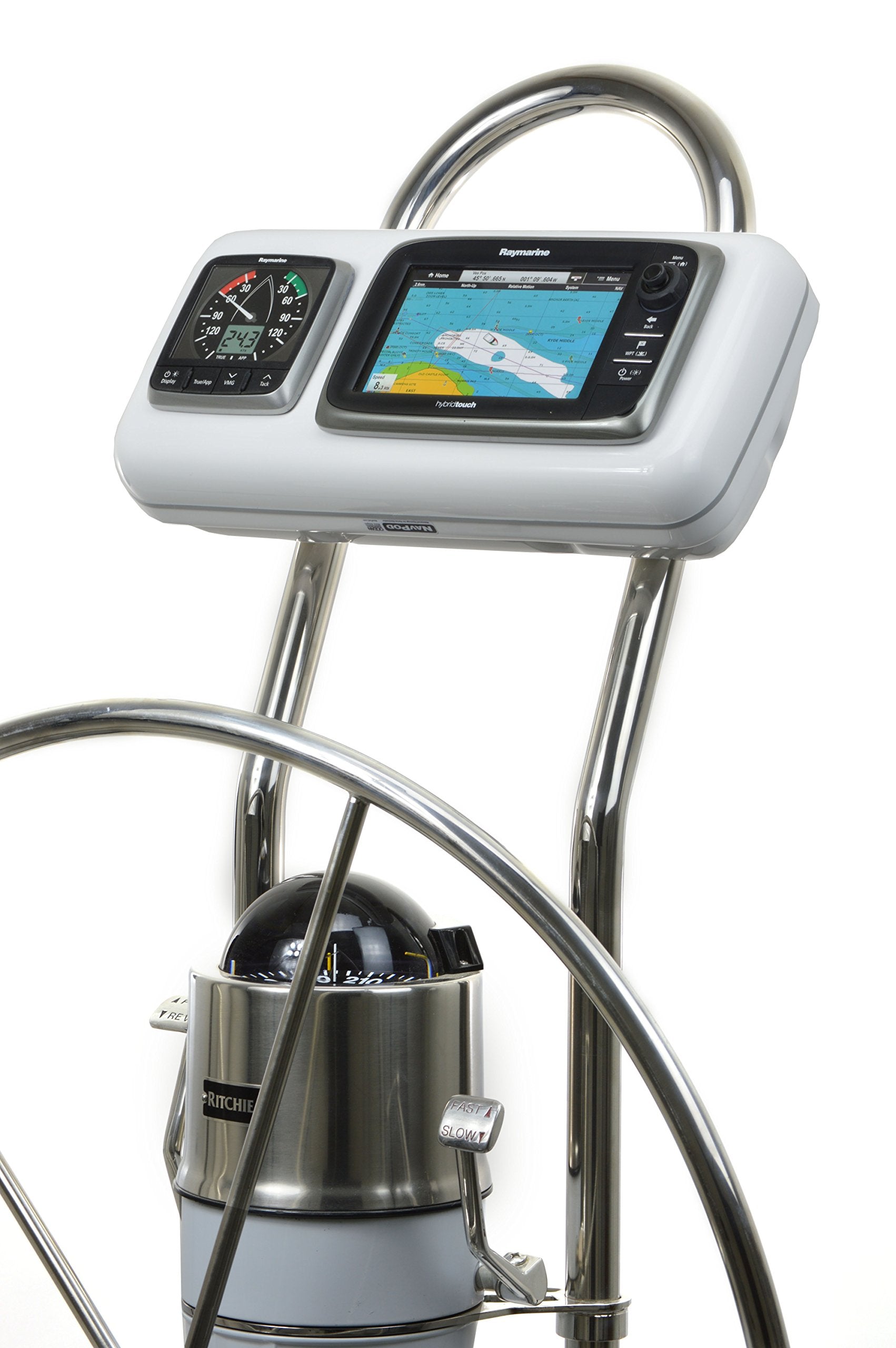 Navpod Gp1512 Systempod Pre Cut For Raymarine E7/E7D And 1 Inst. (3.6'' Hole) For 9.5'' Wide Guard