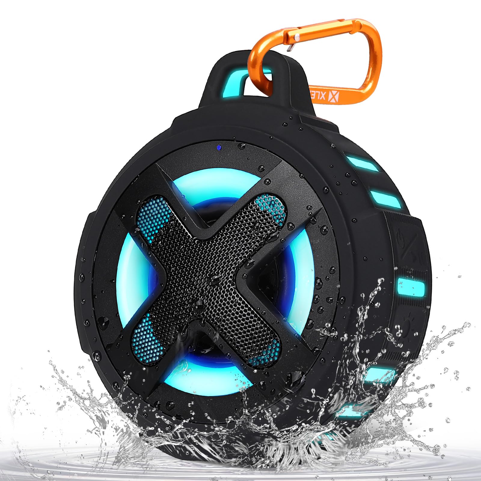 Upgraded, Bluetooth Speaker, Shower Speaker, Certified IP67 Waterproof, Silicone Case, 10W Pro Sound & Deep Bass, 24Hrs Playtime
