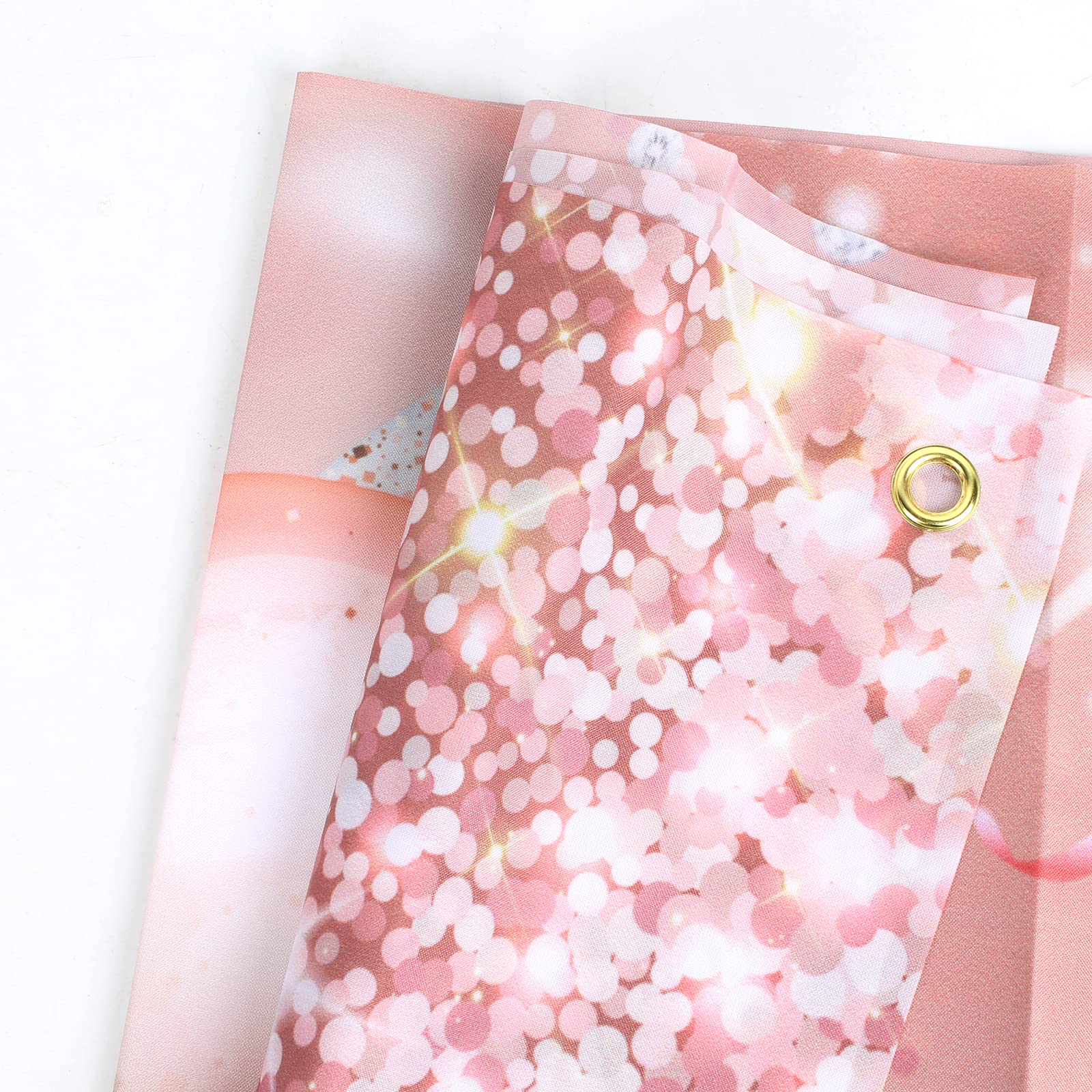 Happy 28Th Birthday Banner Backdrop   28 Birthday Party Decorations Supplies For Women Or Men   Rose Gold 4 X 6Ft