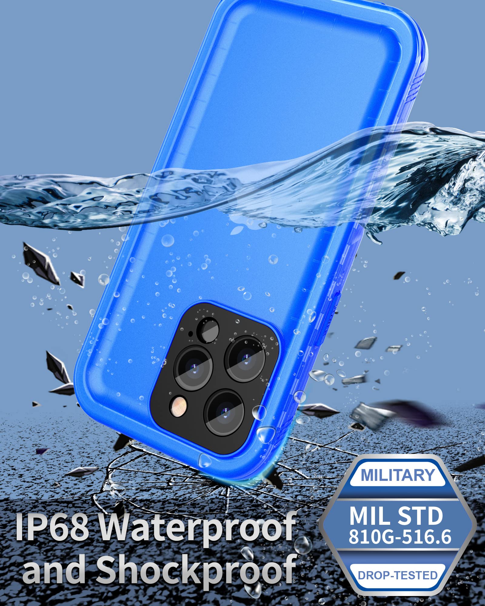 Sportlink For Iphone 13 Pro Max Waterproof Case   Shockproof Dustproof Phone Case With Screen Protector For Iphone 13 Pro Max, F