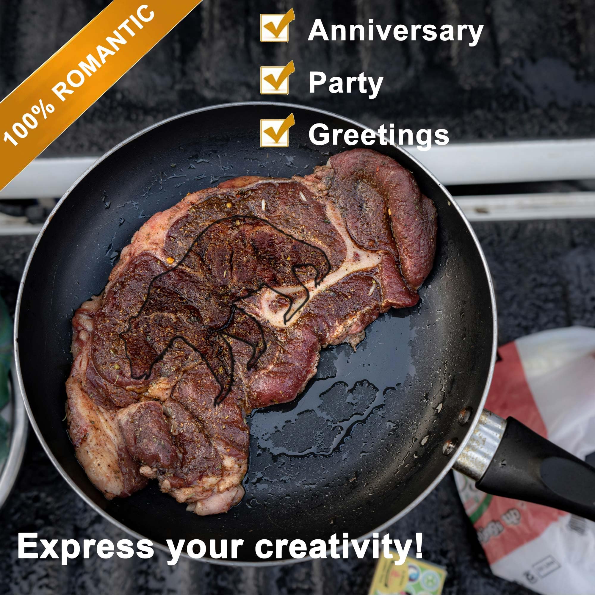 Pkpkaut 2.75'' Custom Wood Branding Iron Personalized For Wood Working, Leather Hats, Steak, Bbq Brander & Bread Logo, Personali