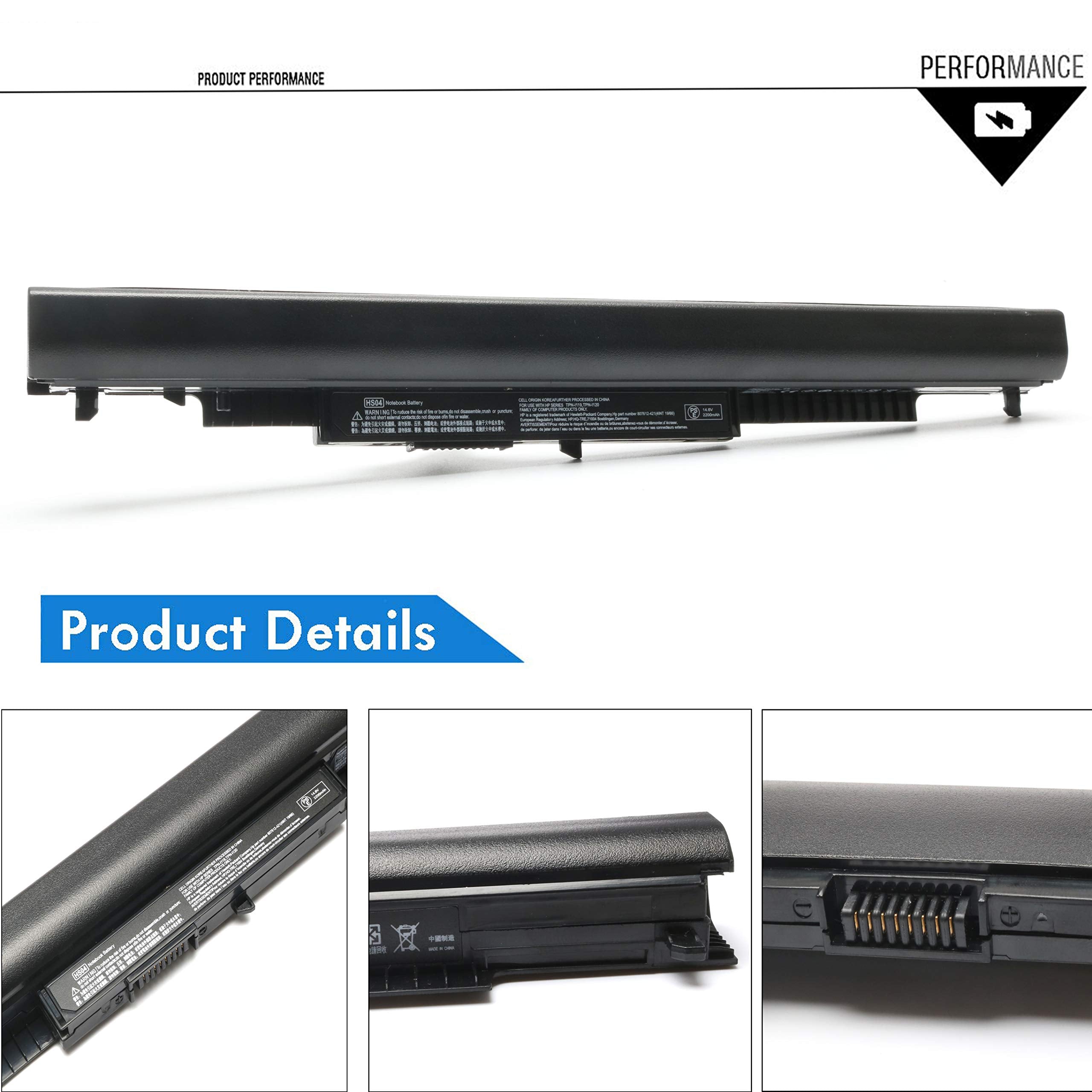 Emaks HS03 HS04 807956-001 Laptop Battery for HP Pavilion 14 15 17 Series