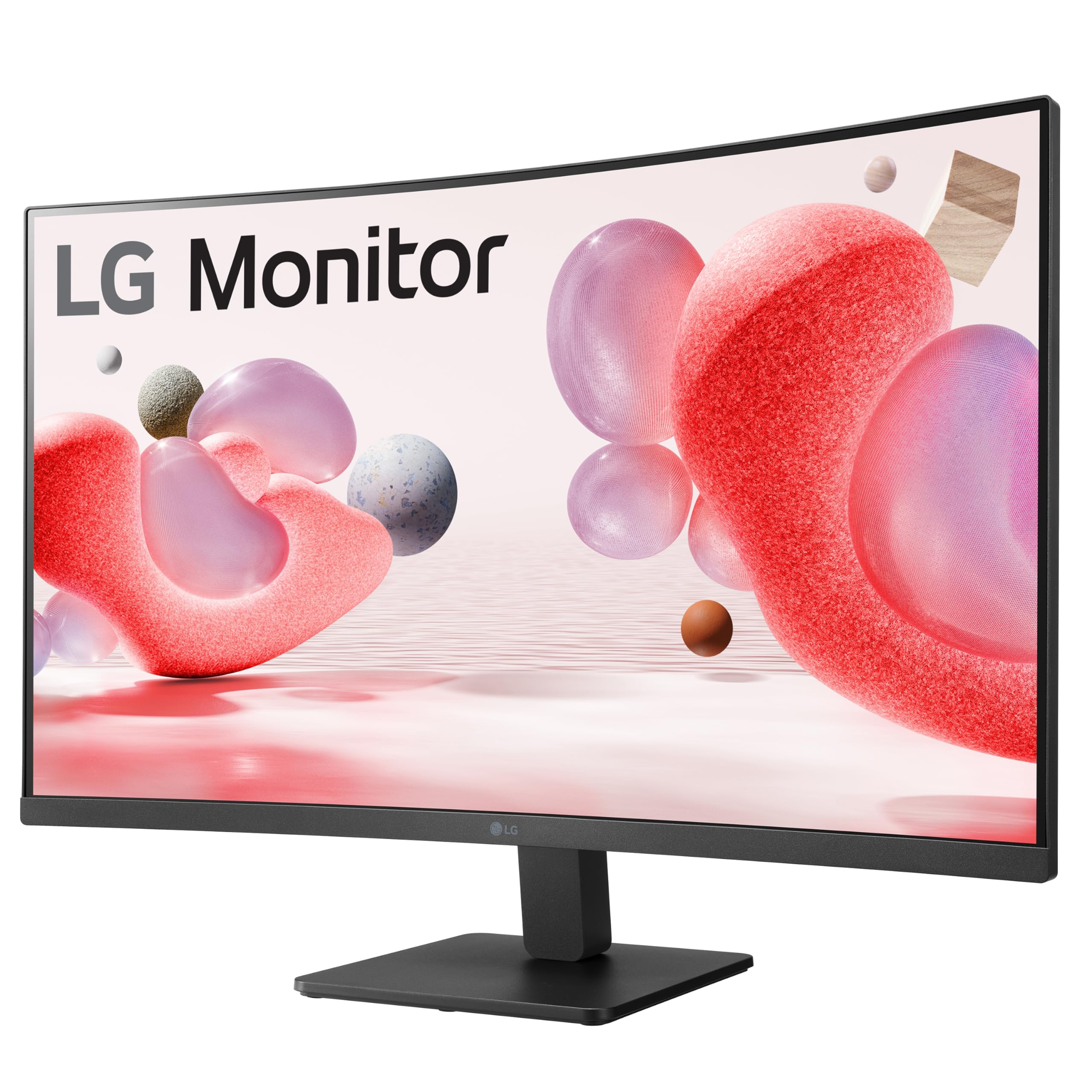 LG 32MR50C-B 32-Inch Curved FHD Monitor, 100Hz, AMD FreeSync, OnScreen Control, Dynamic Action Sync, Black Stabilizer - Black