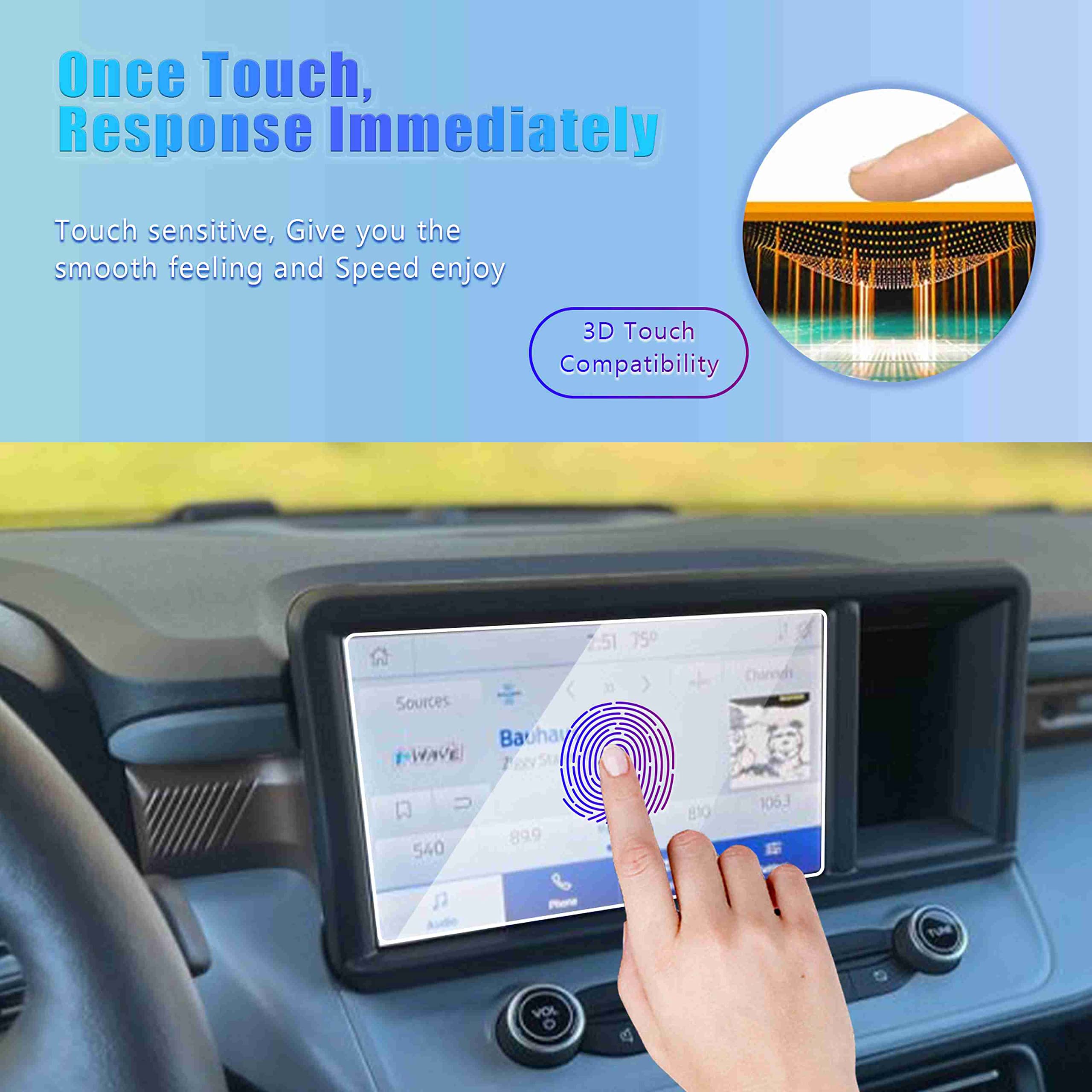 Gfjnfg For 2022 2024 Ford Maverick Screen Protector Maverick 8 Inch Radio Display 2022 2023 2024 Ford Maverick Xl/Xlt/Lariat Acc