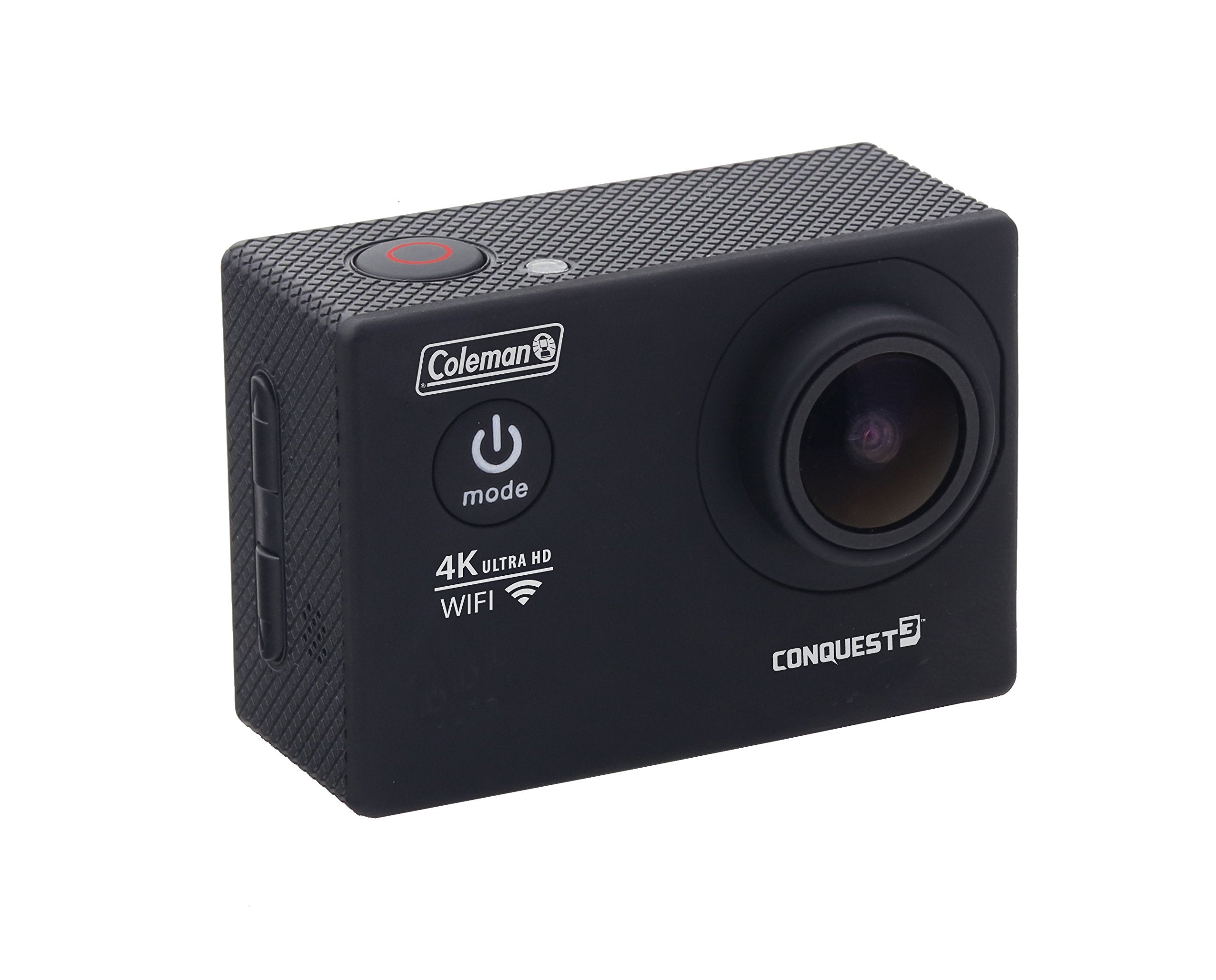 Coleman Cx14Wp Conquest3 4K Ultra Hd Action Camera With Waterproof Housing & Mounts, Black