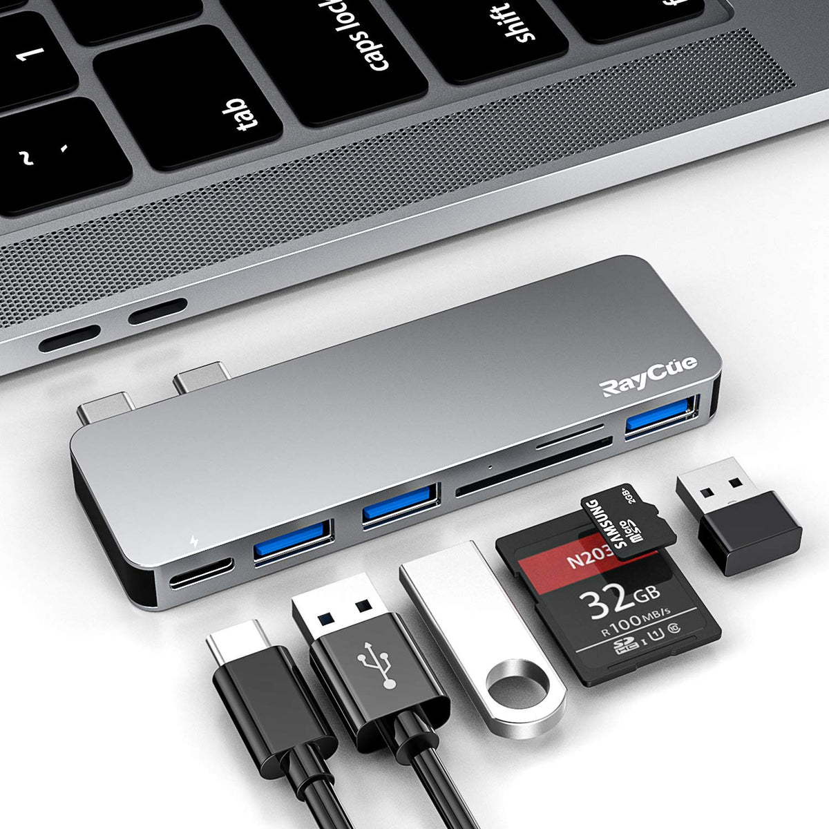 Raycue Usb C Adapter For Macbook Pro/Macbook Air M1 M2 M3 2023 2022 2021 13'' 15'' 16'',6 In 1 Usb C Hub Macbook Pro Accessories