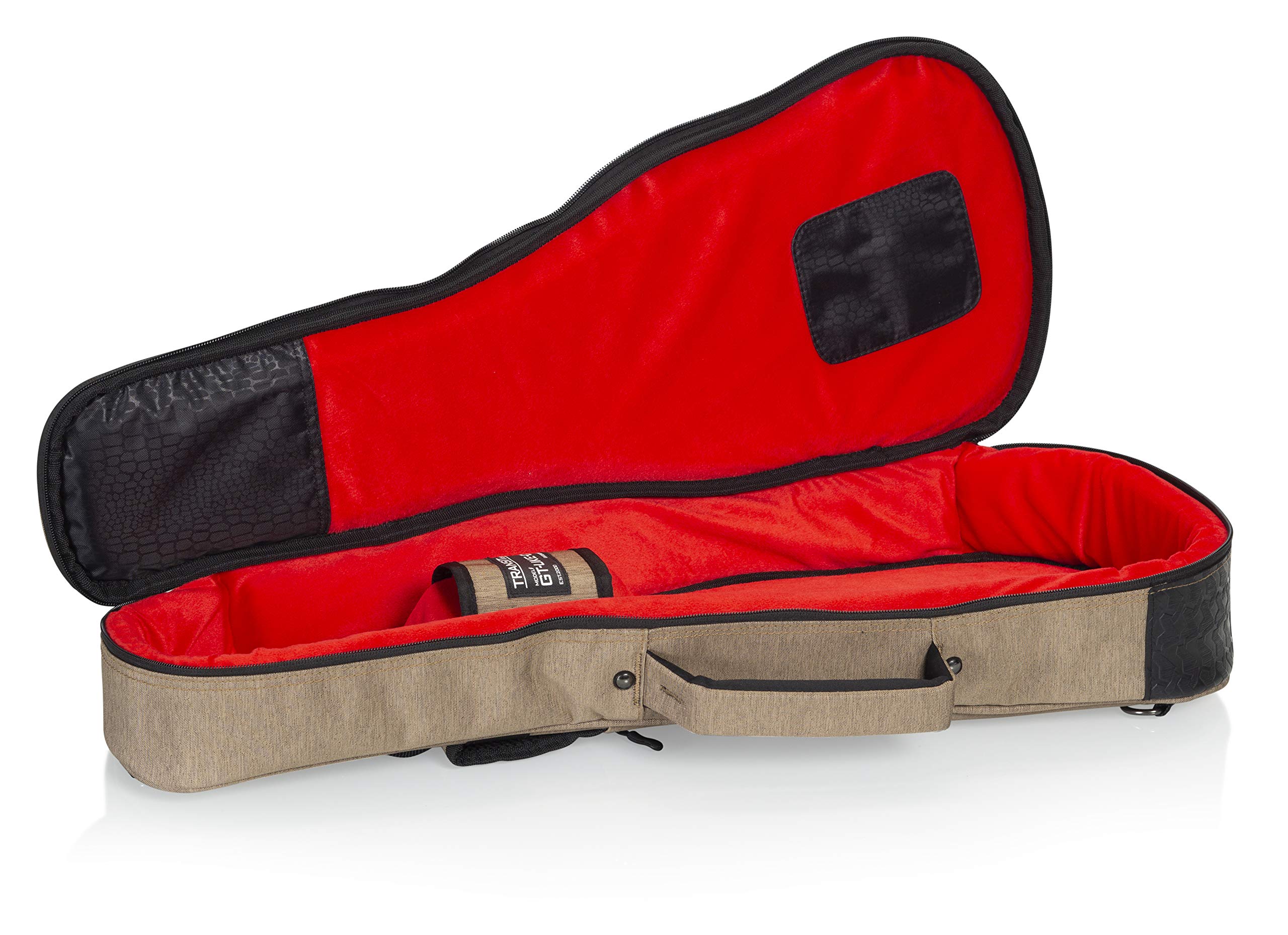 Gator Cases Transit Series Concert Ukulele Gig Bag; Tan Exterior (Gt Uke Con Tan)
