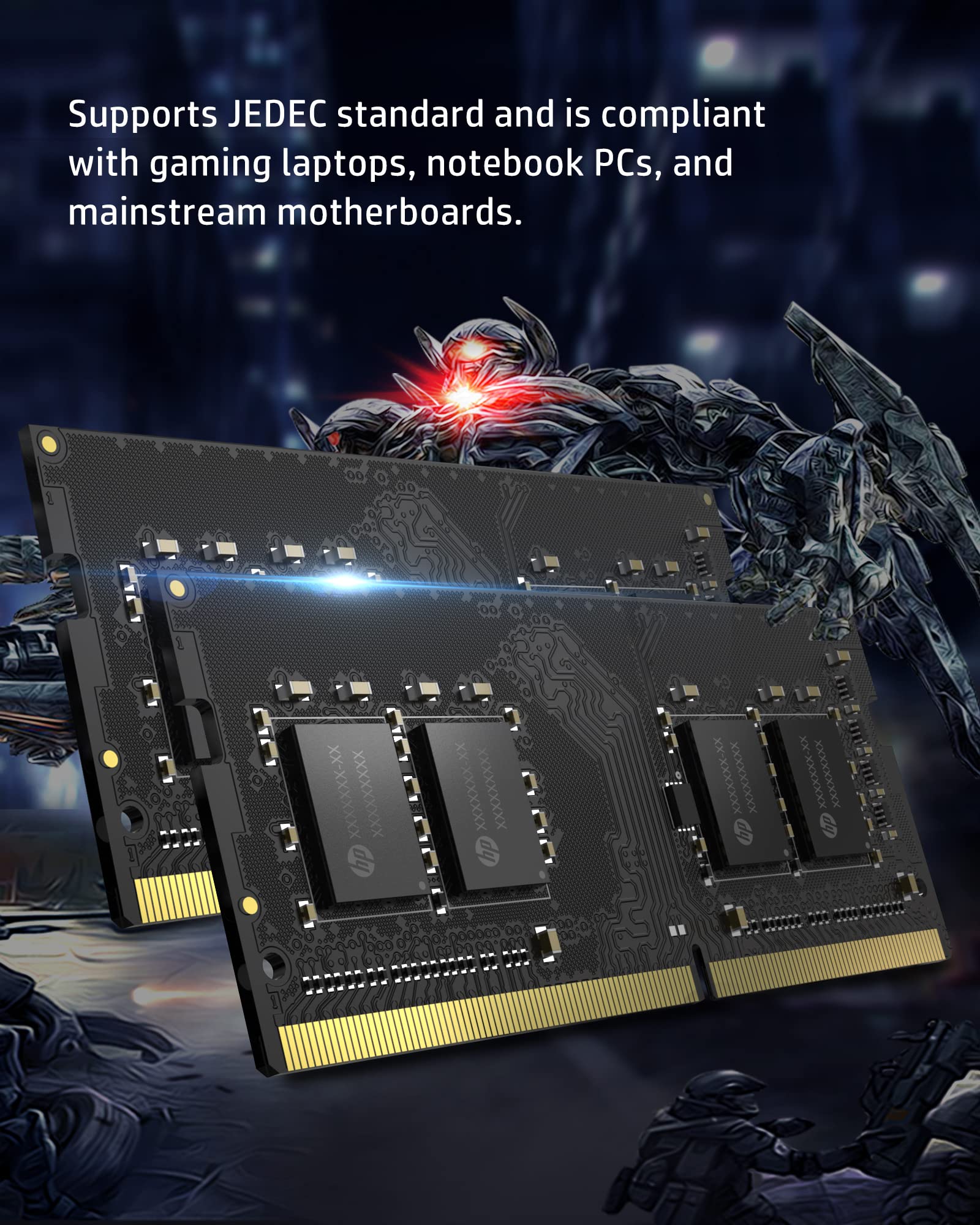 HP S1 8GB RAM DDR4 (1x8GB) Laptop Ram 3200 MHz SODIMM PC4 2500 CL22 Memory 1.2v   2E2M5AA#ABB