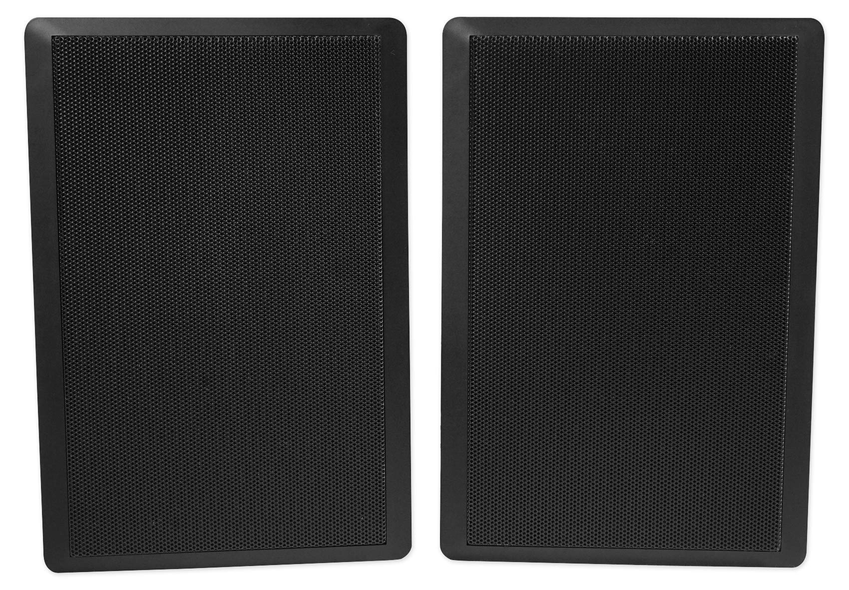 Rockville Pair Rock Slim 70B Black 5.25 70V Commercial Restaurant Wall Speakers