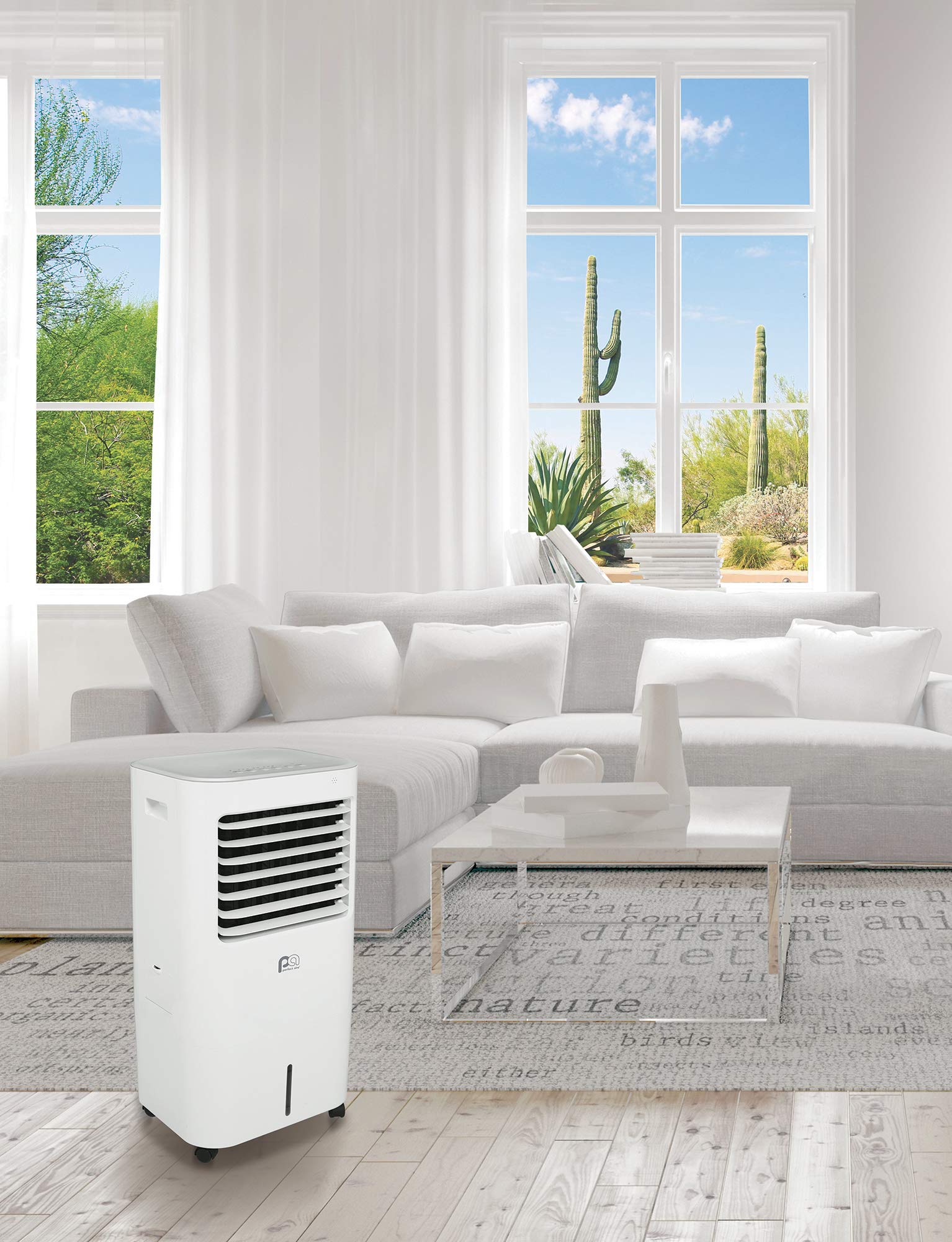 Perfectaire Pevp240 240 Cfm Portable Evaporative Cooler, 250 Sq. Ft, White