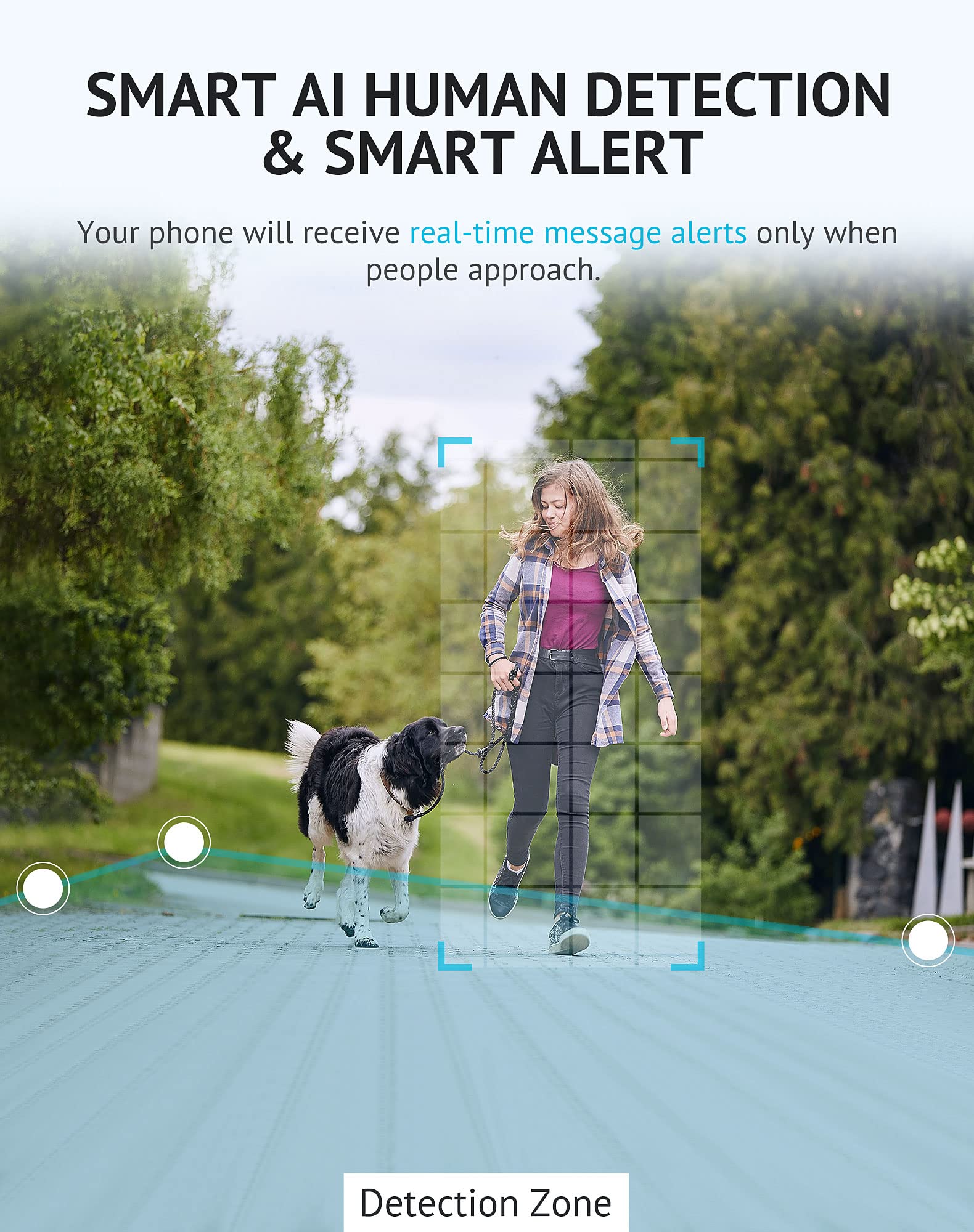 Laview 3Mp Wireless Camera For Home/Outdoor Security (2 Pack), 2K Battery Powered Wifi Camera With Night Vision, 270 Day Battery Life, Ai Human Detection, 2 Way Audio, Siren, Ip66, Works With Alexa