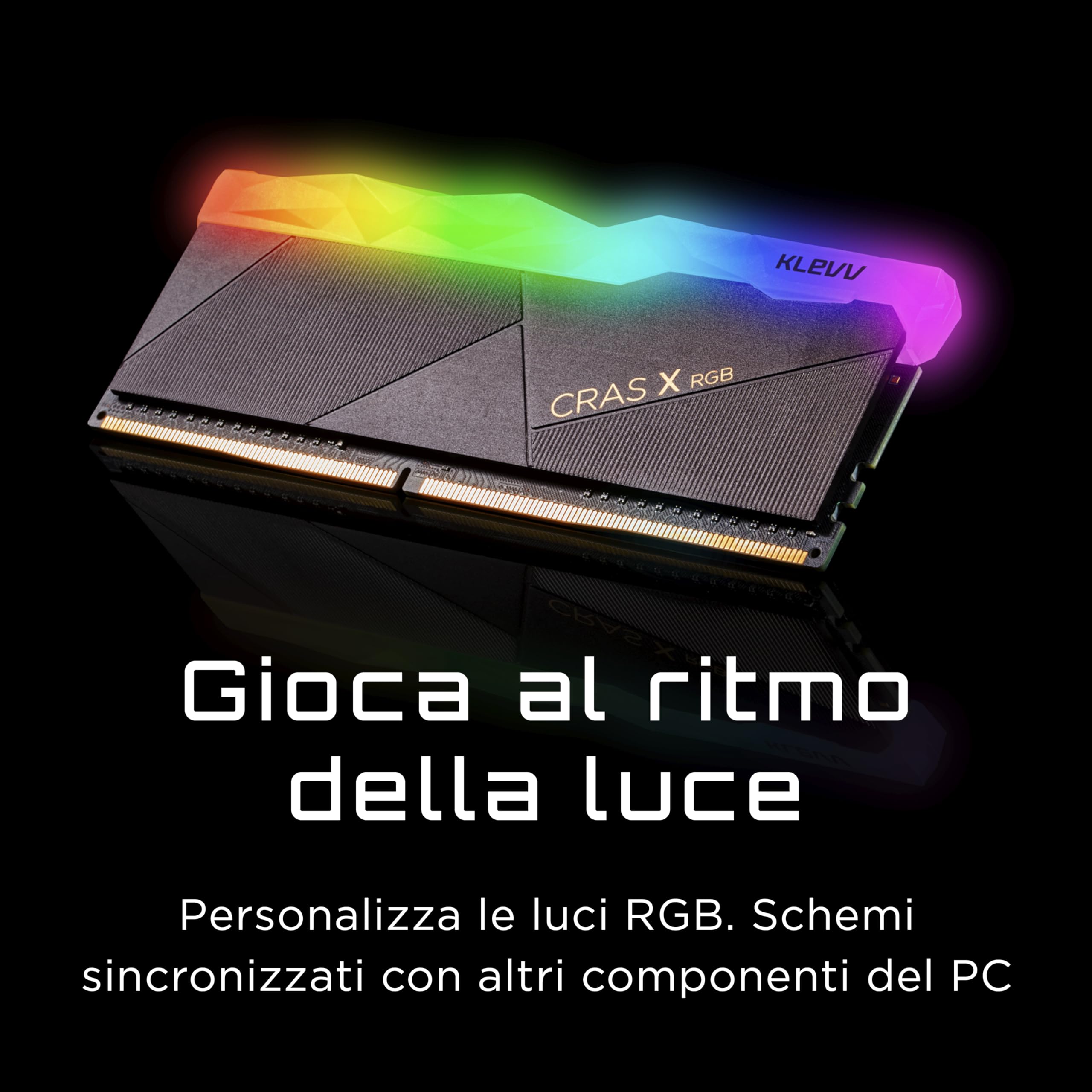Klevv Cras X Rgb Ddr4 16Gb (2X8Gb) 3600Mhz Cl18 1.35V Gaming Desktop Ram Memory Sk Hynix Chip Xmp 2.0 Ready (Kd48Gu880 36A180X)