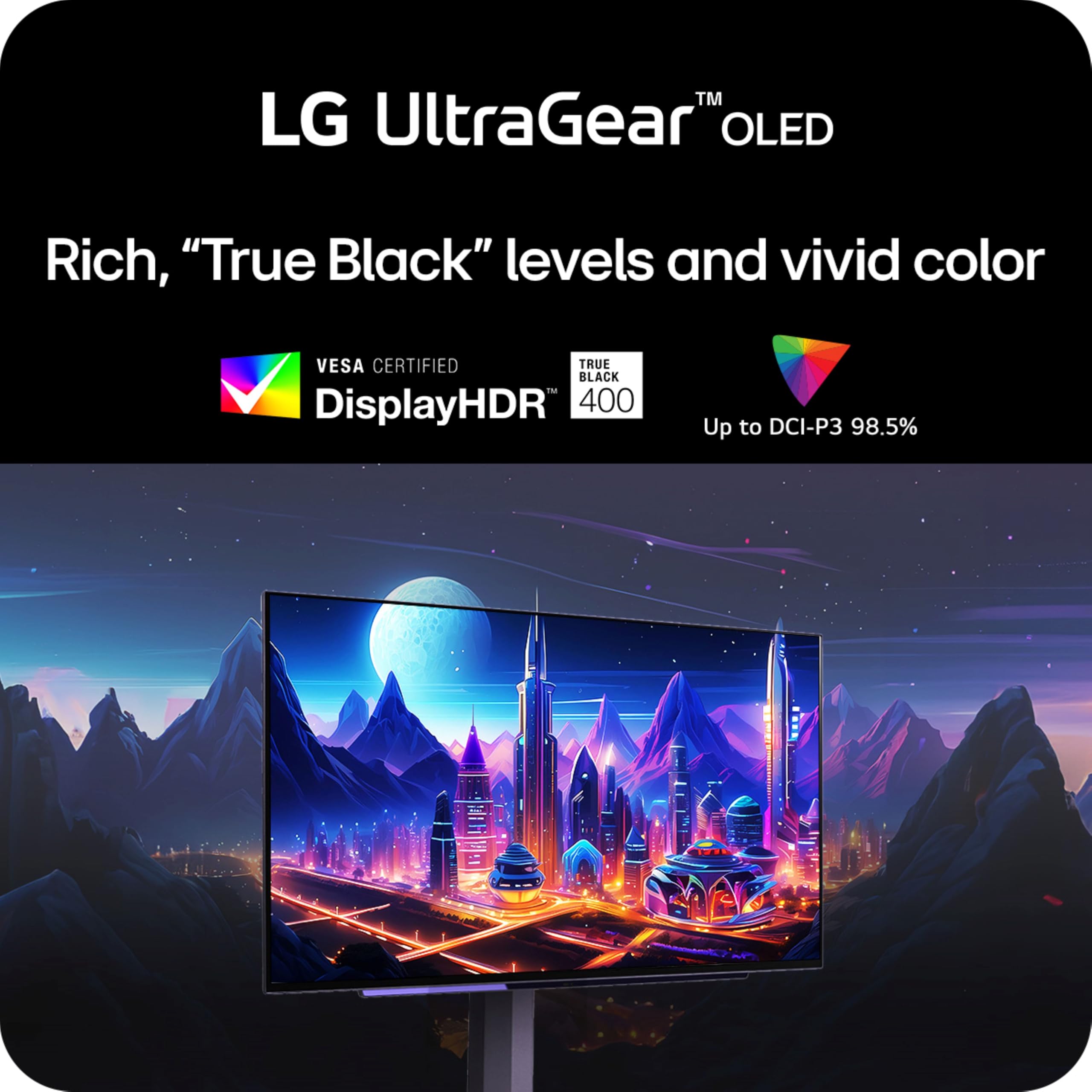 Lg 27Gs93Qe 27 Inch Ultragear Oled Gaming Monitor Qhd 1440P 240Hz 0.03Ms Displayhdr True Black 400 Amd Freesync Premium Pro Nvid