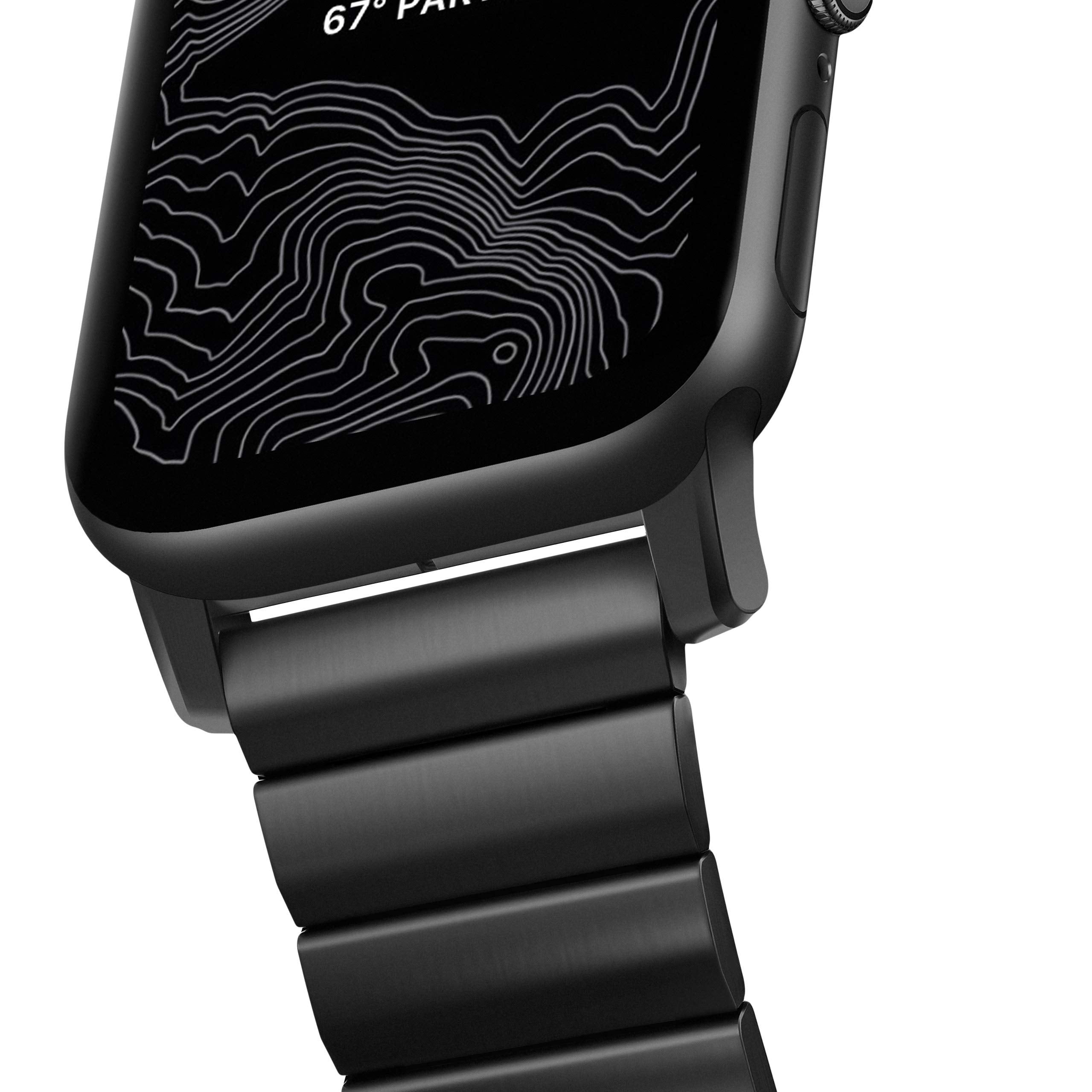 Nomad Black Steel Band For Apple Watch 44Mm/42Mm | Black Hardware