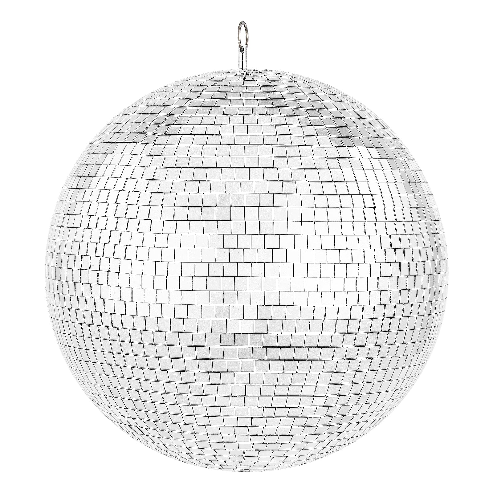 VEVOR Mirror Disco Ball, 16 Inch Party Mirror Ball with Hanging Ring, Large Lightning Disco Ball Party Decorations, Ideal for DJ