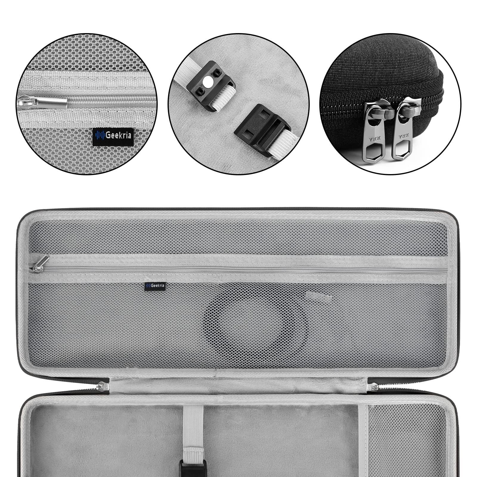 Geekria 75% Keyboard Case, Hard Shell Travel Carrying Bag For Compact 84 Key Computer Mechanical Gaming Keyboard, Compatible Wit