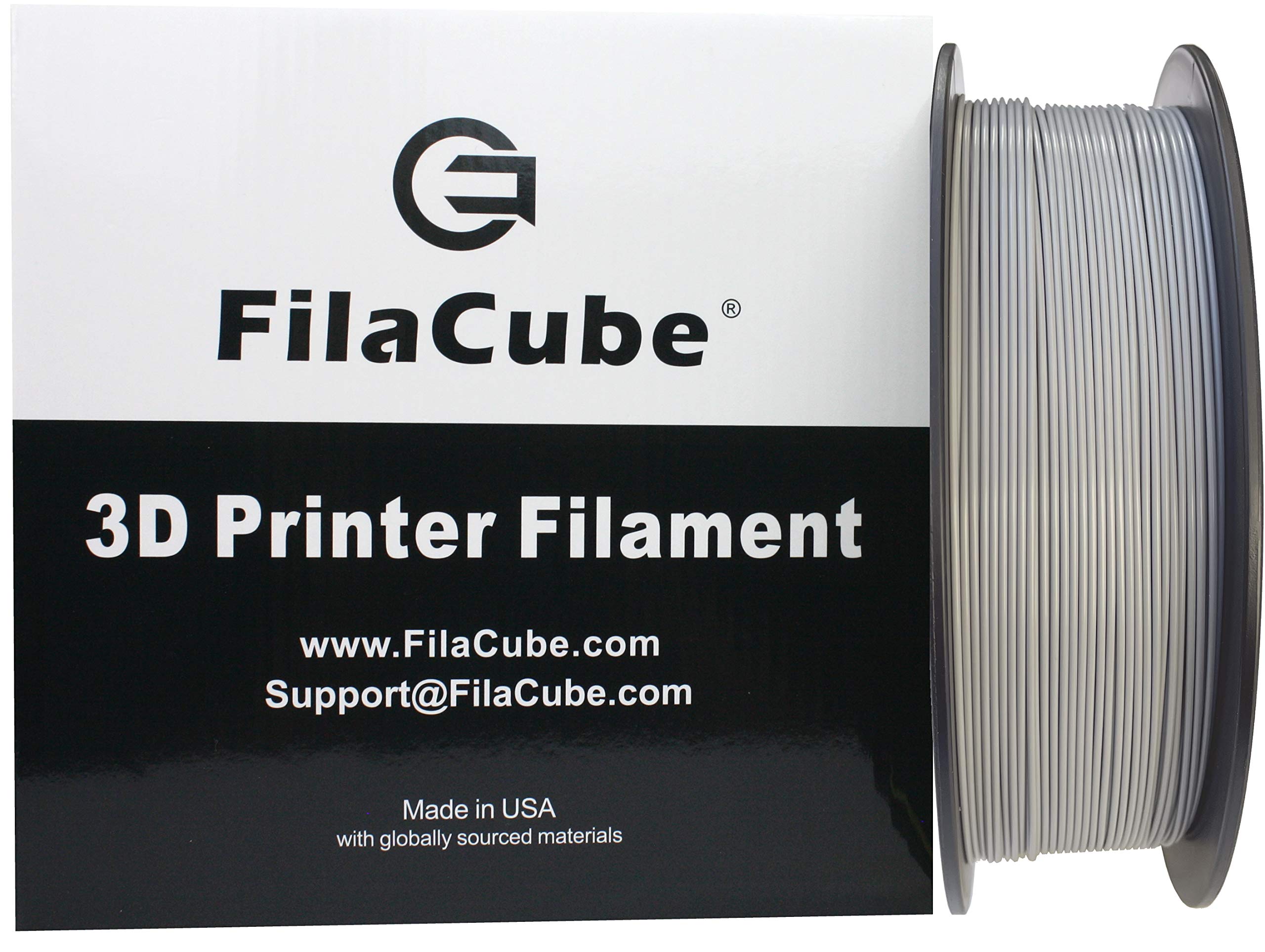 1.75Mm Light Gray Pla  Engineering Gray (Light Grey Pla,Cool Grey 6C, Warship Gray) 3D Printer Filament   Filacube Pla 2 Cool Gr