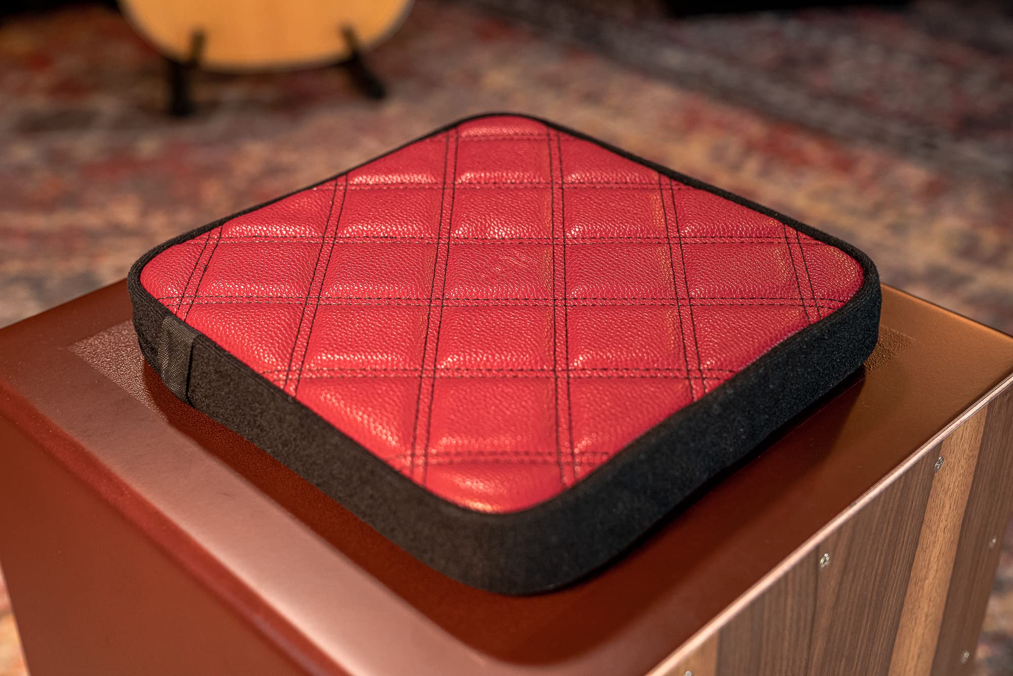 Meinl Percussion Deluxe Cajon Seat Size With Thick Padding, No Adhesive Required (Dcs R)