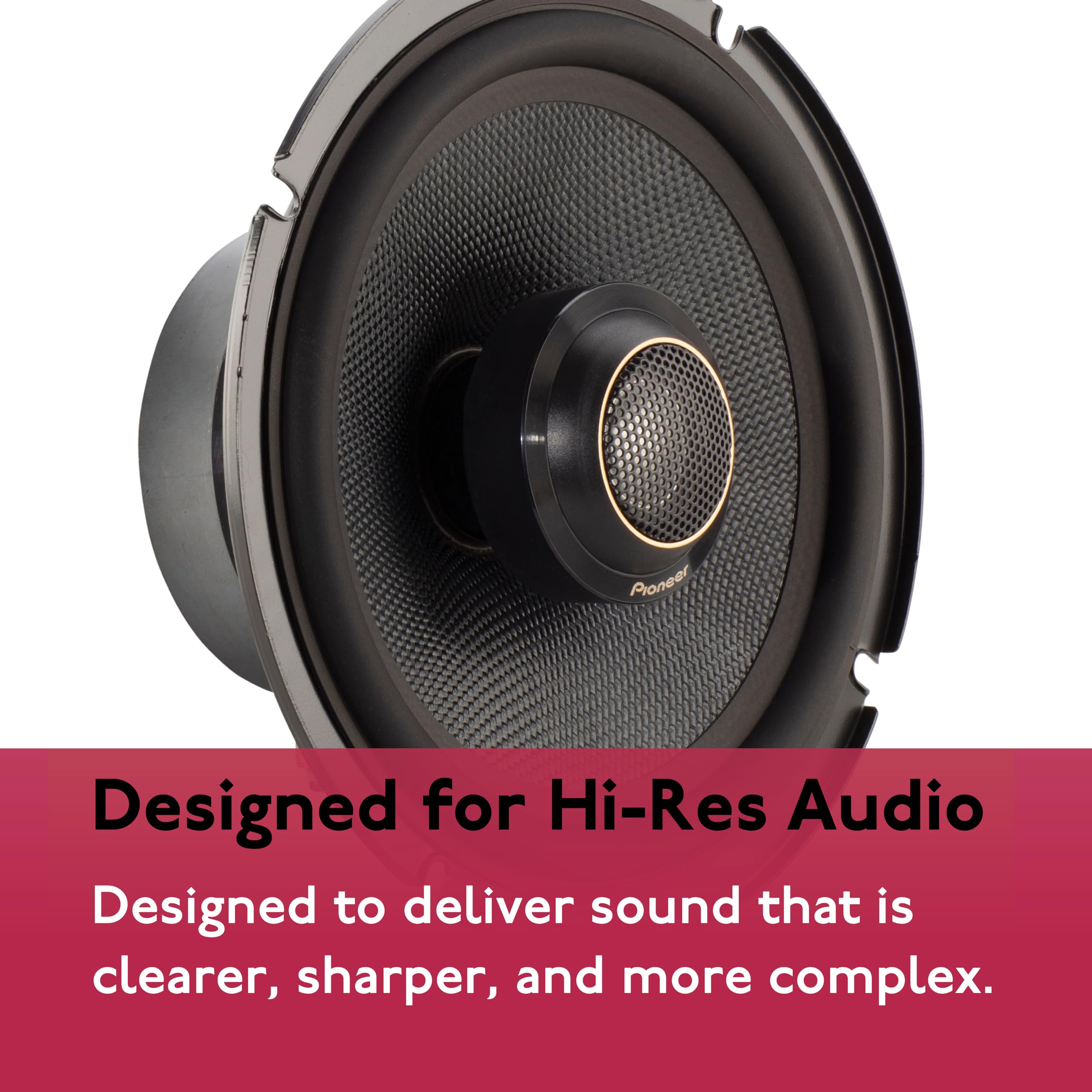 Pioneer Ts Z65F, 2 Way Coaxial Car Audio Speakers, Full Range, Open & Smooth Sound Quality, Easy Installation And Enhanced Bass