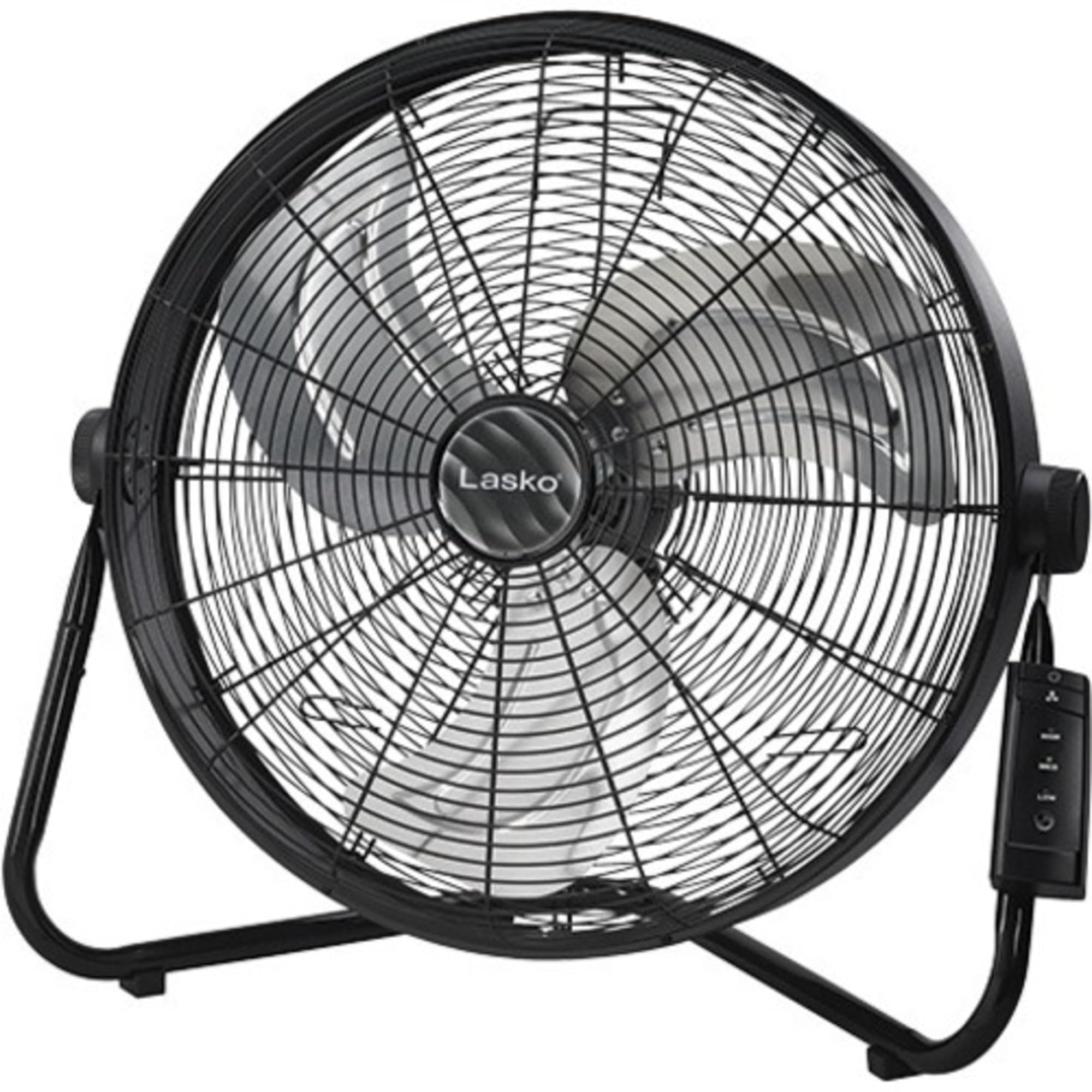 Lasko 20'' High Velocity Fan With Remote Control, Black