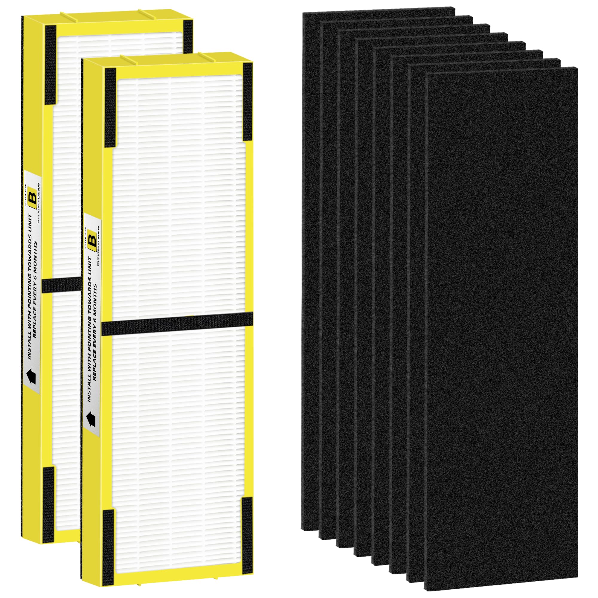 Flt4825 Hepa Filter B Replacement Compatible With G Guardian Air Purifiers Ac4825 Ac4300 Ac4800 Ac4900 Ac4850,2 H13 True Hepa Fi