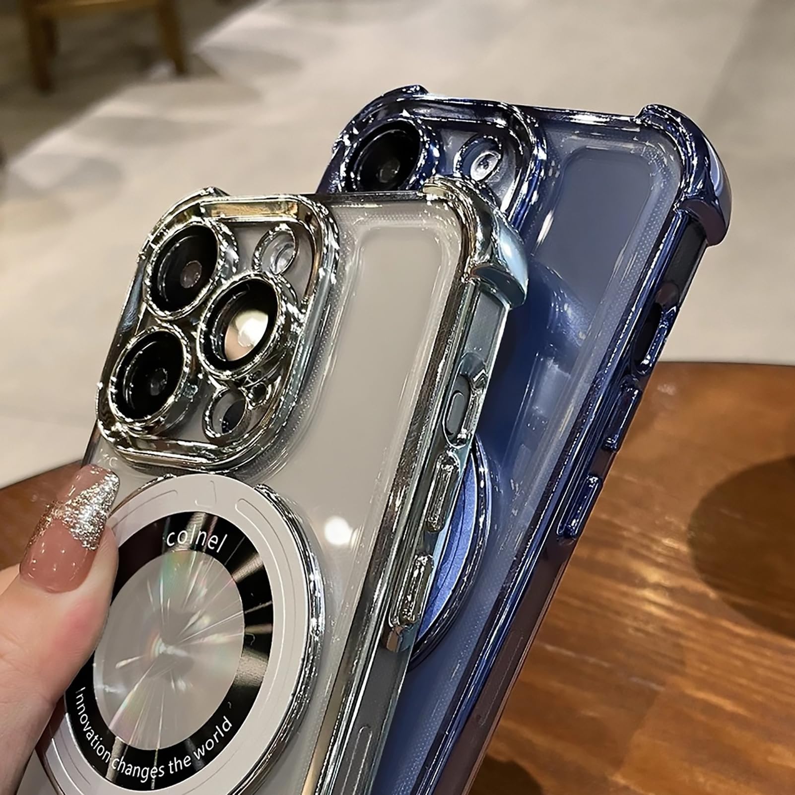 Uioeua For Iphone 13 Pro Case With Magnetic Ring Stand,[Compatible With Magsafe] Four Corners Shockproof [Military Grade Drop Pr