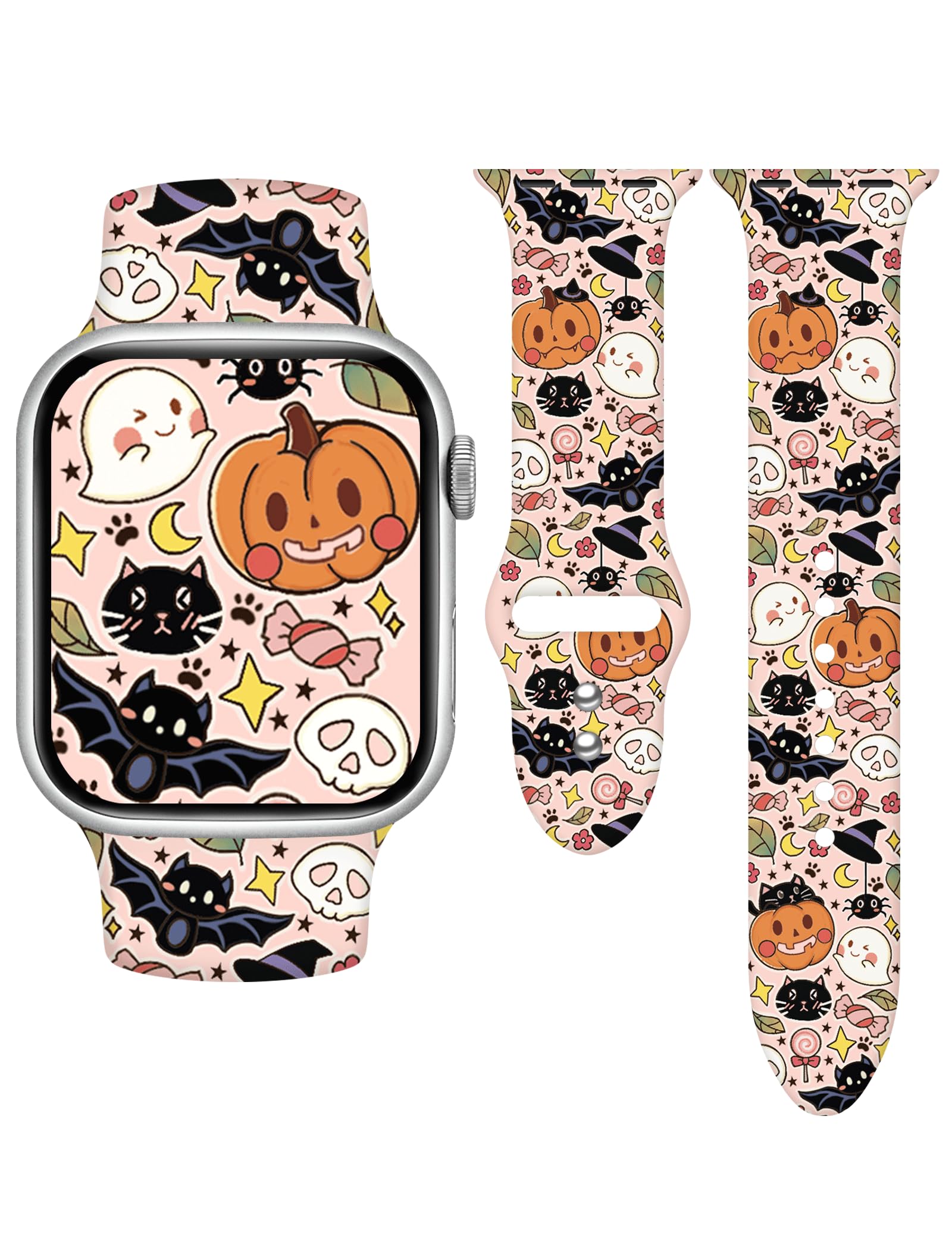 Toxxu Halloween Pumpkins Watch Band Compatible With Apple Watch 38Mm 40Mm 41Mm 42Mm 44Mm 45Mm 49Mm For Women Men, Stylish Funny