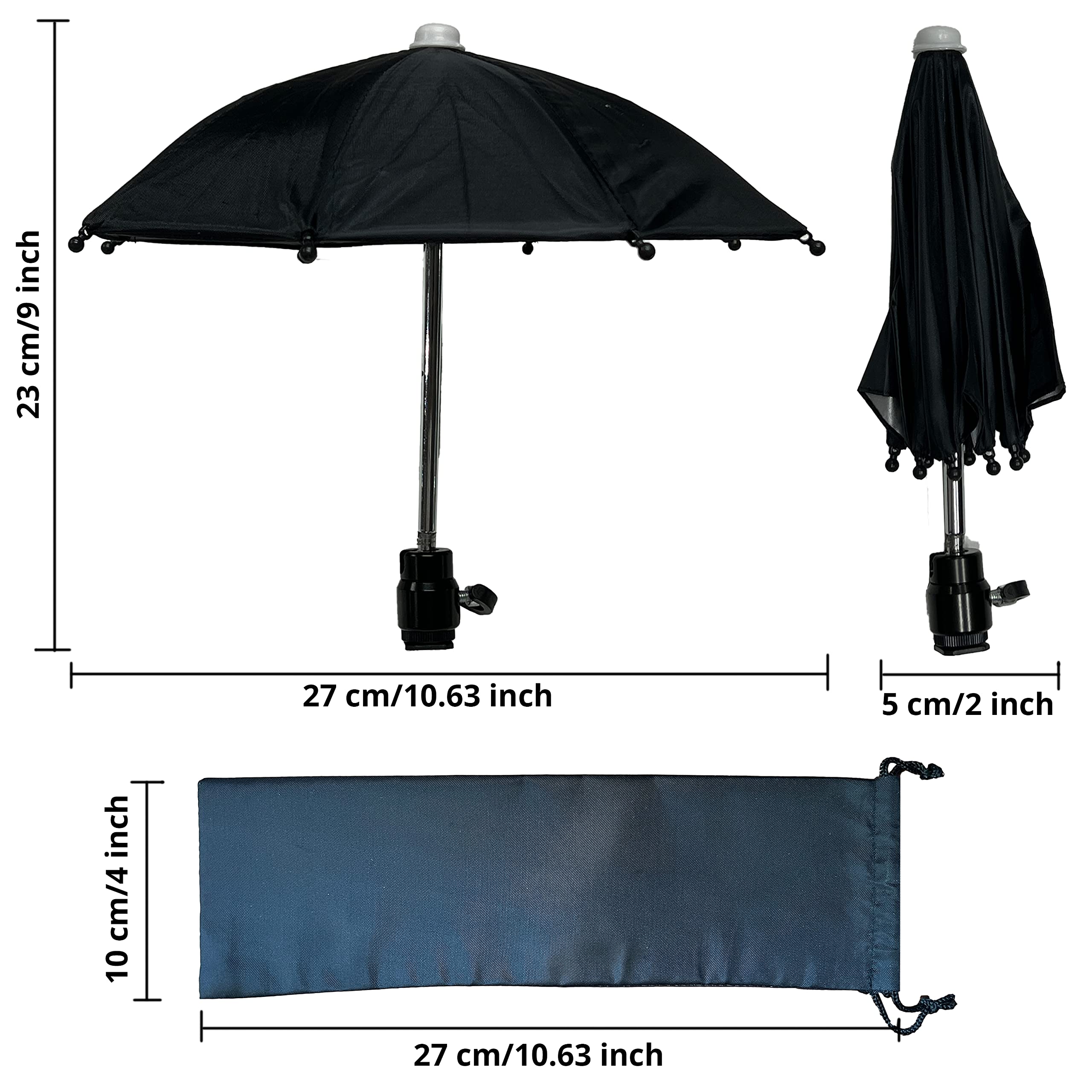 Hot Shoe Umbrella/Sunshade, Protects Camera From Rain, Bird Droppings, Sunlight, Snow, Camera Umbrella, Waterproof Camera Access