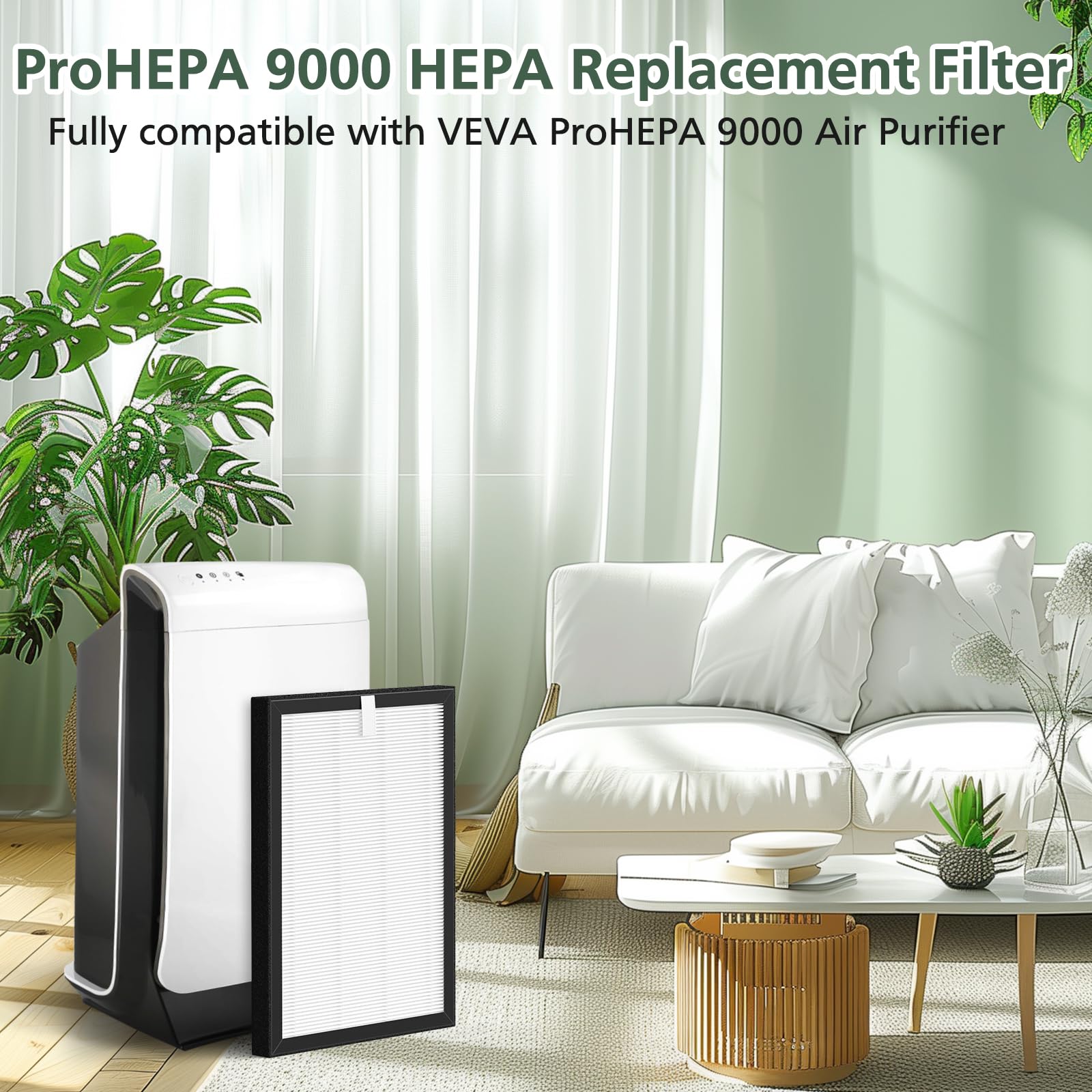 Prohepa 9000 True Hepa Replacement Filters Compatible With Veva Prohepa 9000 Air Pur Ifiers, 3 Pack True Hepa Filters Only
