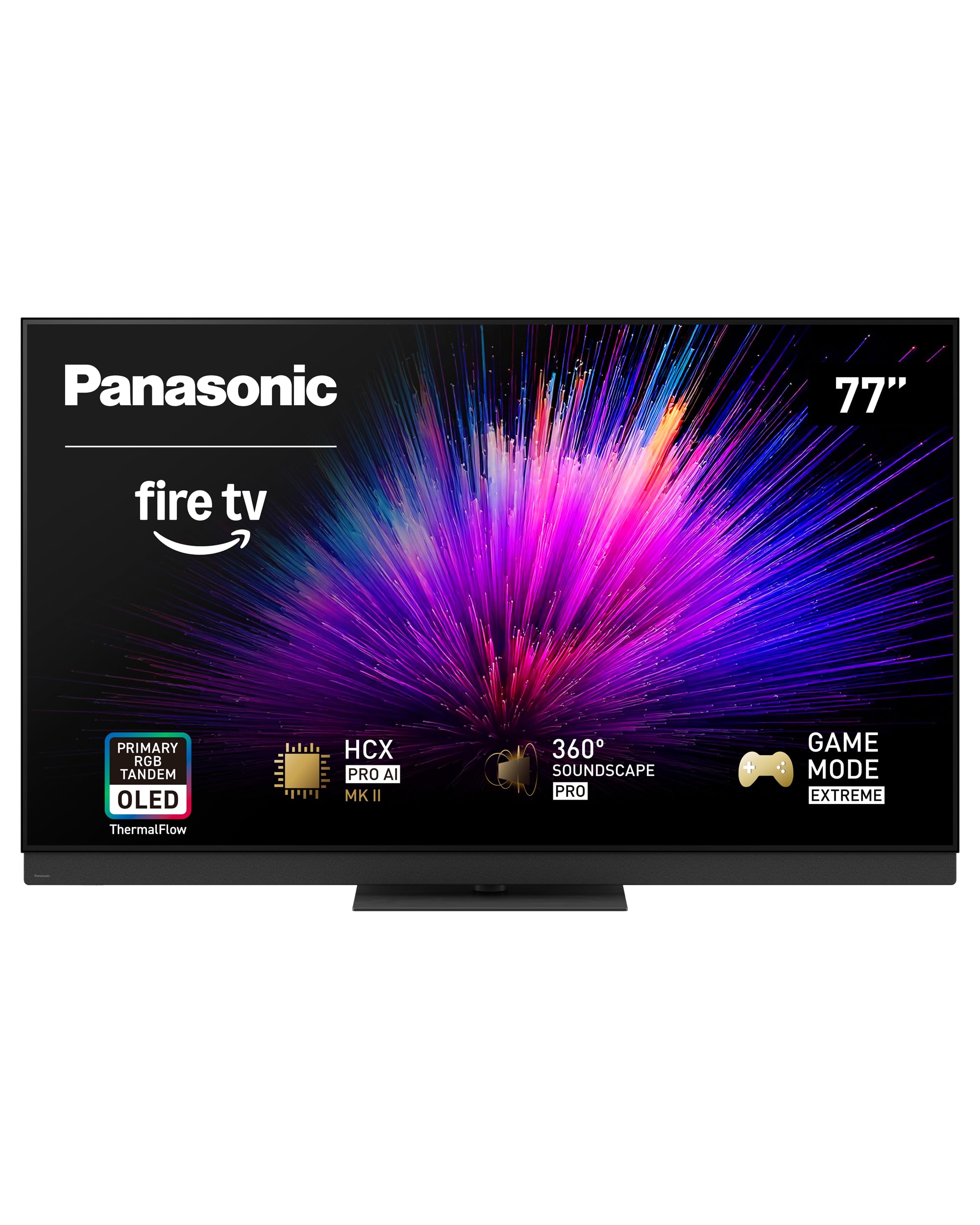 PANASONIC Z95 Series (2025 Model) 77-inch OLED 4K Ultra HD Smart Fire TV, HDR10+ Adaptive, Dolby Vision IQ, 360 Soundscape Pro, 