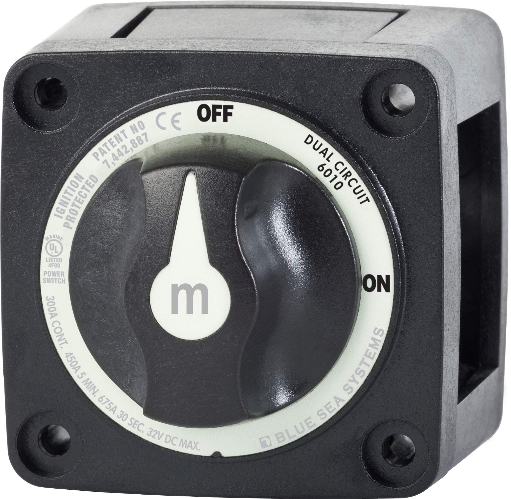 Blue Sea 3010200 Battery Switch Dual Circuit  Black