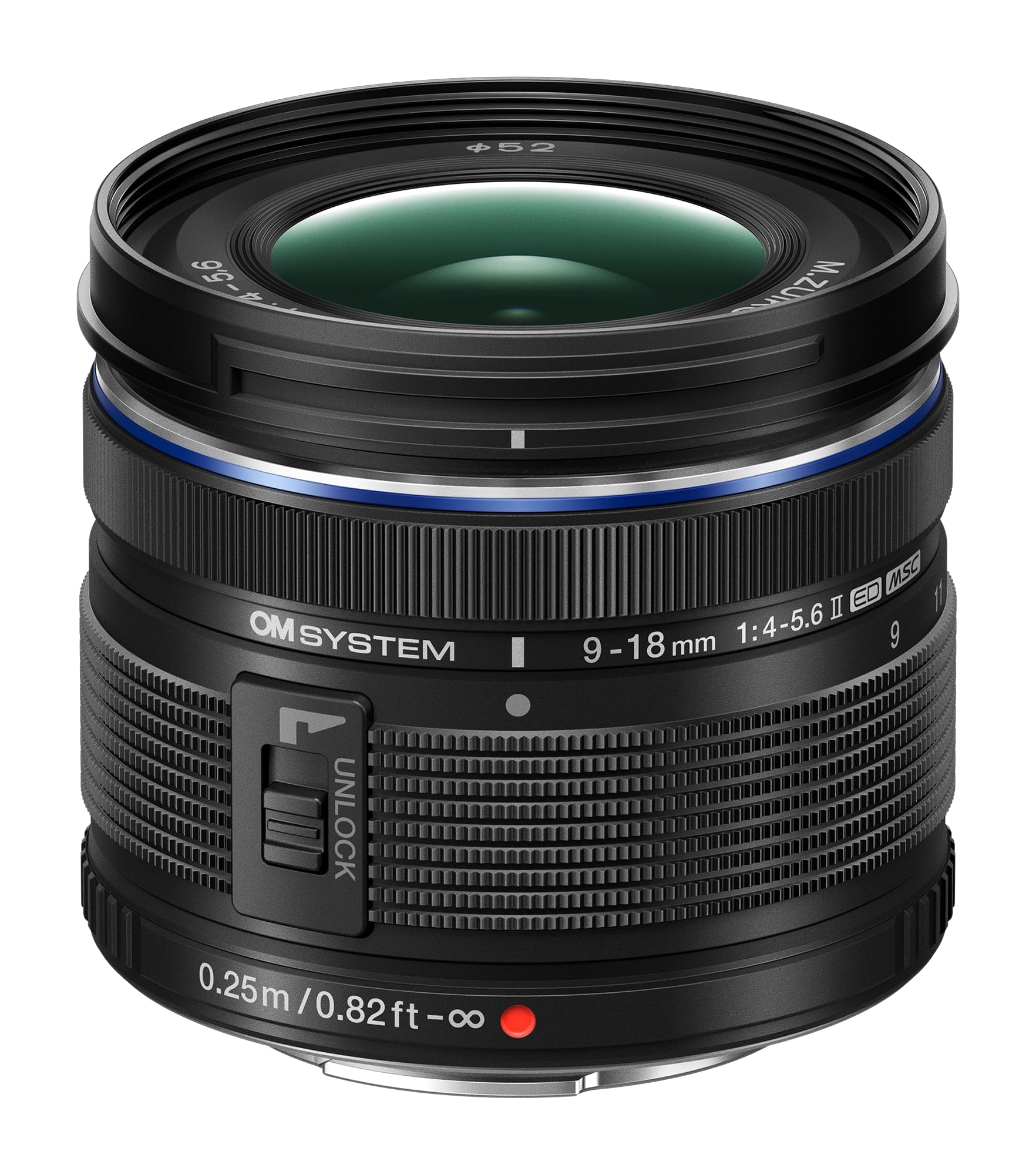 OM SYSTEM M.Zuiko Digital ED 9-18mm F4.0-5.6 II Wide-Angle Zoom Lens - Ultra-Compact MFT Lens for Landscape, Travel & Architectu