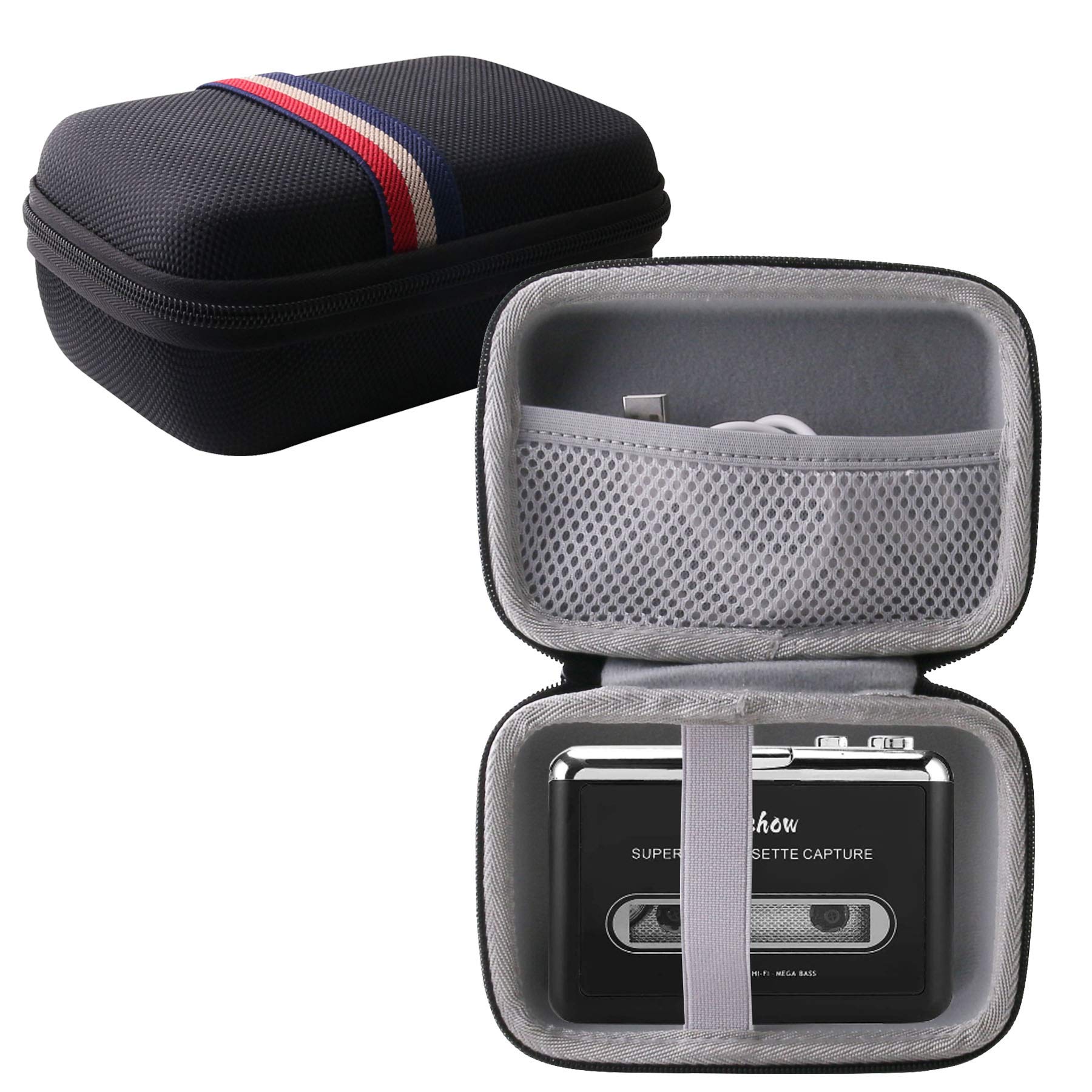 Werjia Hard Carrying Case Compatible With Reshow Cassette Player   Portable Tape Player(Only Case)