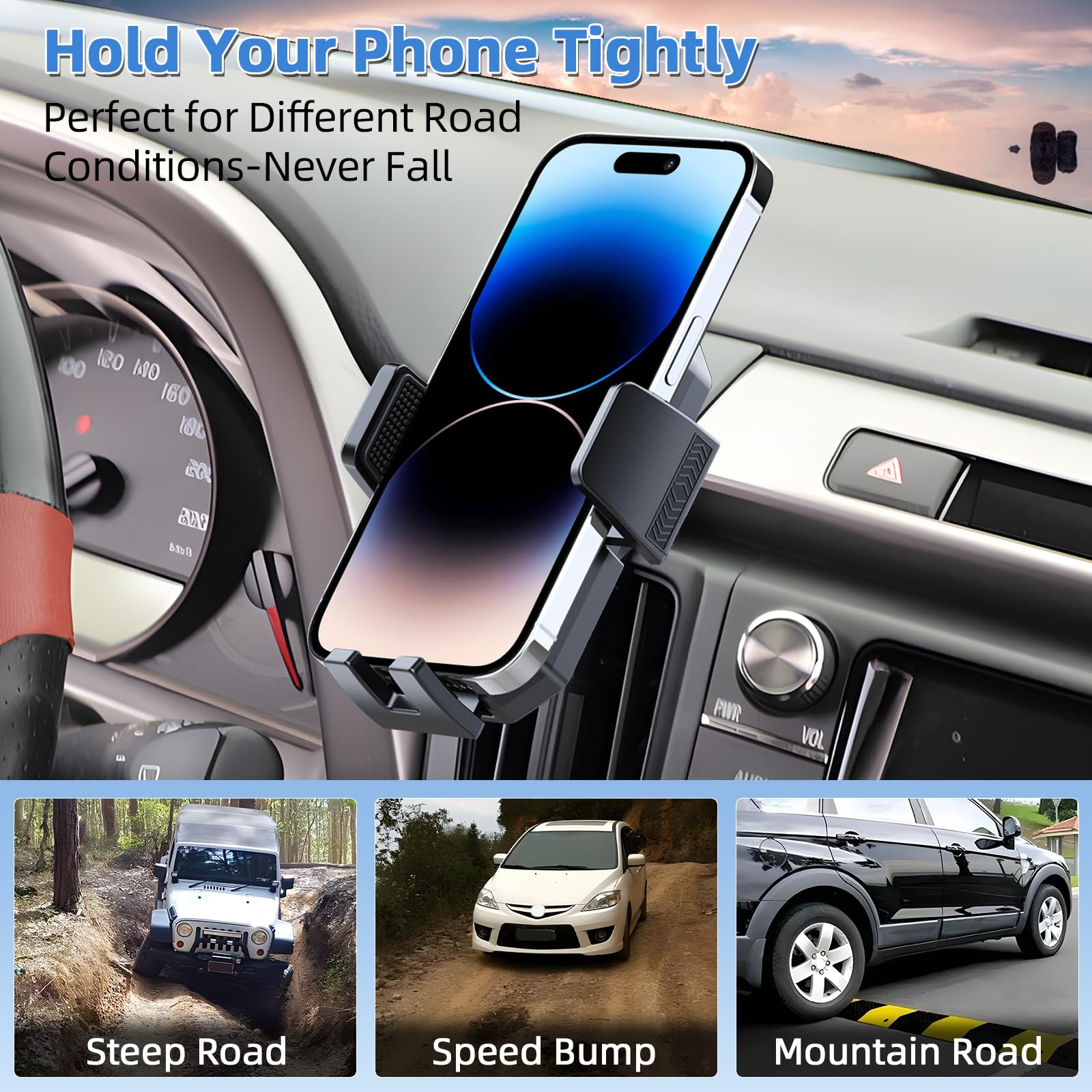 Car Phone Mount For Toyota Rav4 2013-2015 2016 2017 2018 Accessories Custom Air Vent Phone Holder Auto Lock Phone Holder Hands F