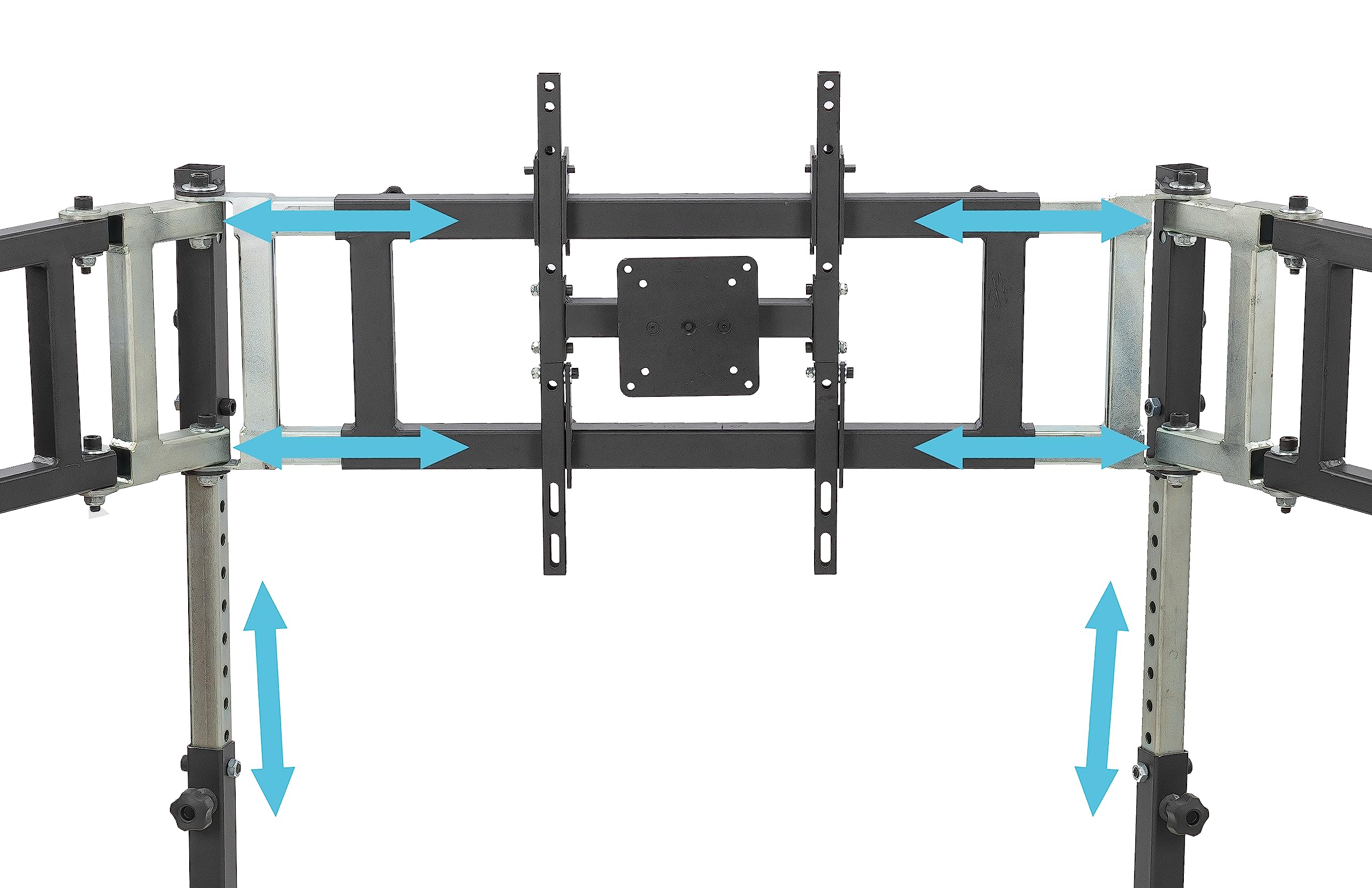 Triple Monitor Floor Stand Gen2 For Racing And Flight Simulators Model Ld | For Monitors Up To 100X100Mm Vesa Mount Or 24, 27, 3