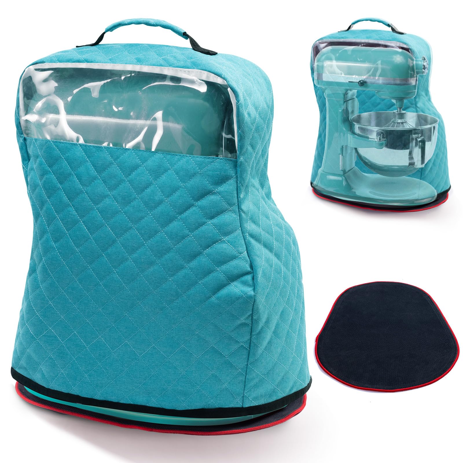 Stand Mixer Cover With Appliance Sliders Compatible With Kitchenad Mixer 6/7/8 Quart With Pockets For Kitchen Ad Accessories And