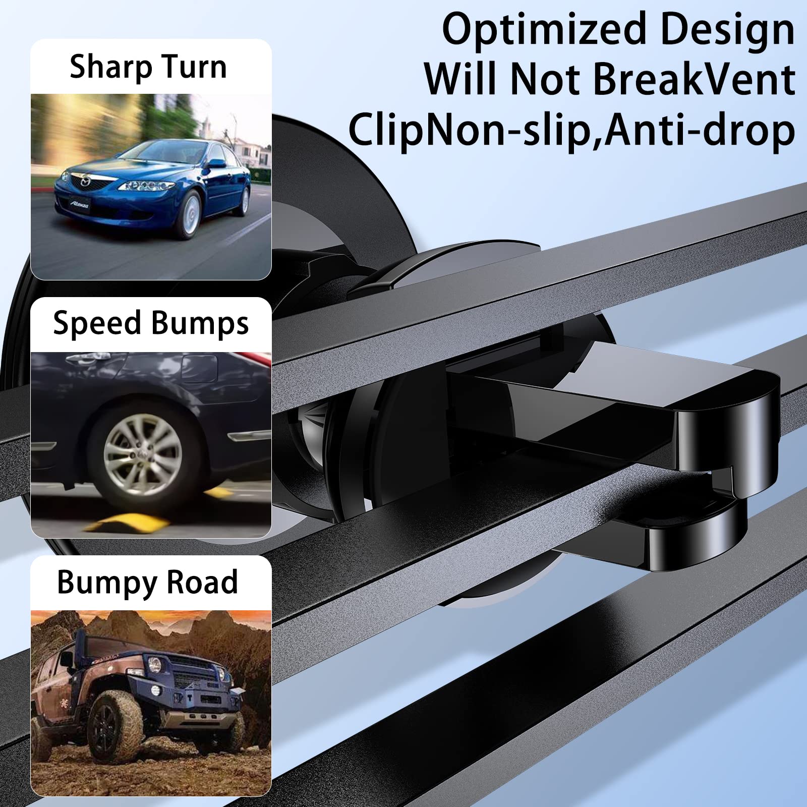 Aurox Phone Mount For Car Compatible With Magsafe Car Mount For Iphone 15 14 13 12 Series 360 Adjustable Car Phone Holder Mount