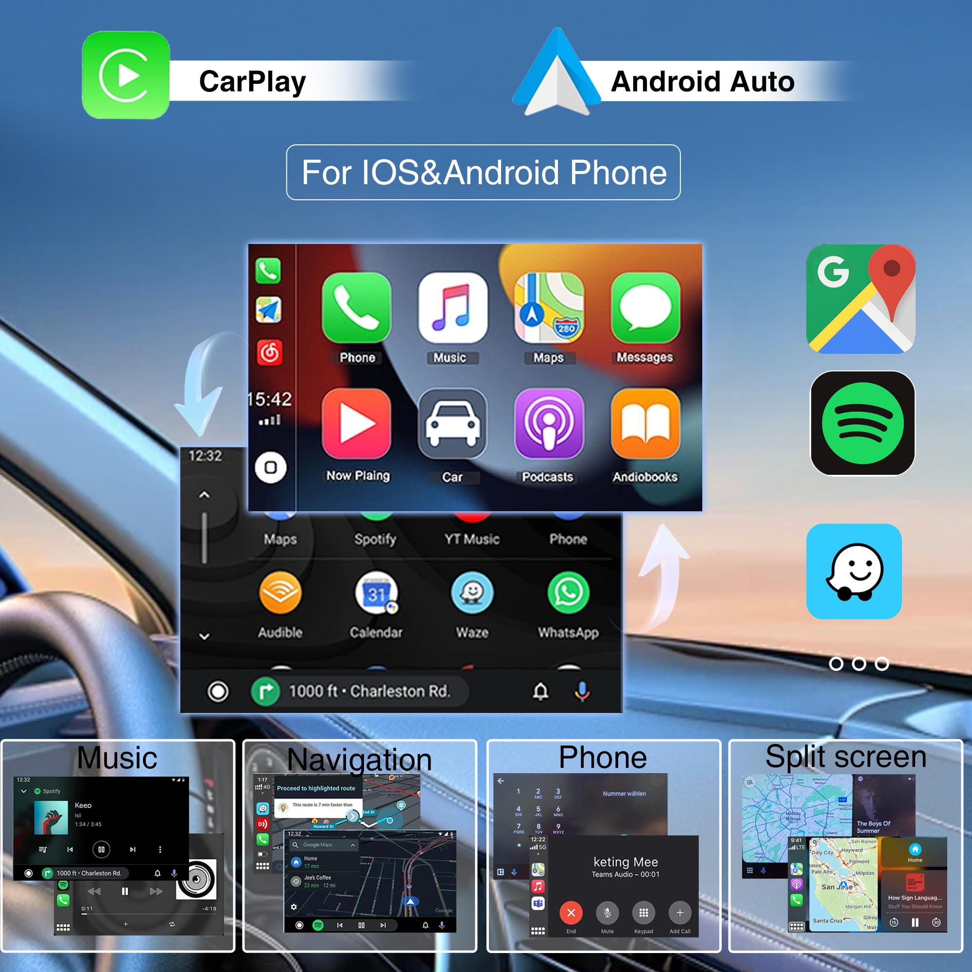 Scumaxcon 6.5 Car Stereo Rcd360 Proii Rcd330 Carplay Android Auto Bluetooth Usb Sd Rvc Fm For Vw Golf Mk5 Mk6 Passat Jetta Cc Eo