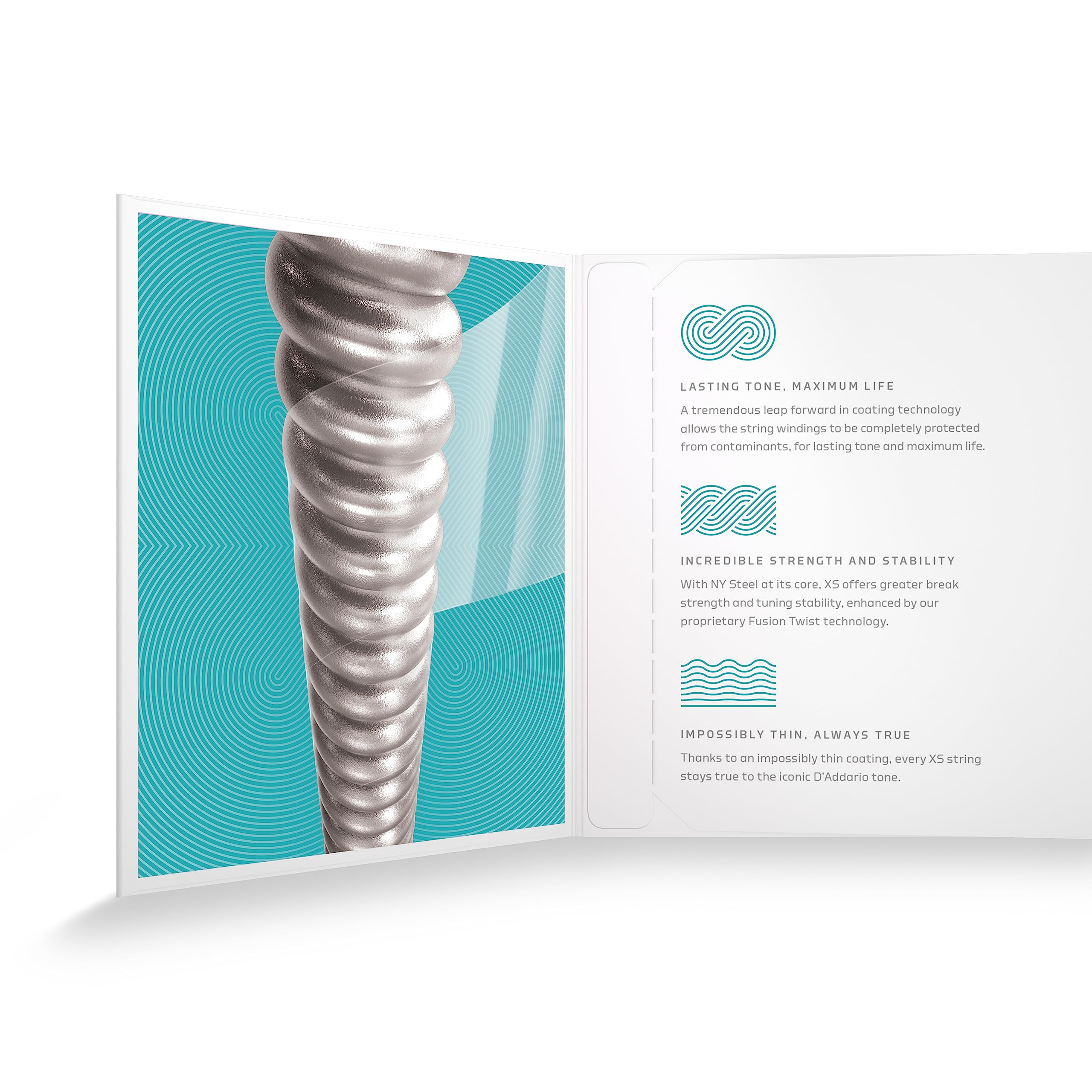 D'Addario Guitar Strings   Xs Nickel Coated Electric Guitar Strings   Xse1252W   Maximum Life With Smooth Feel & Exceptional Ton