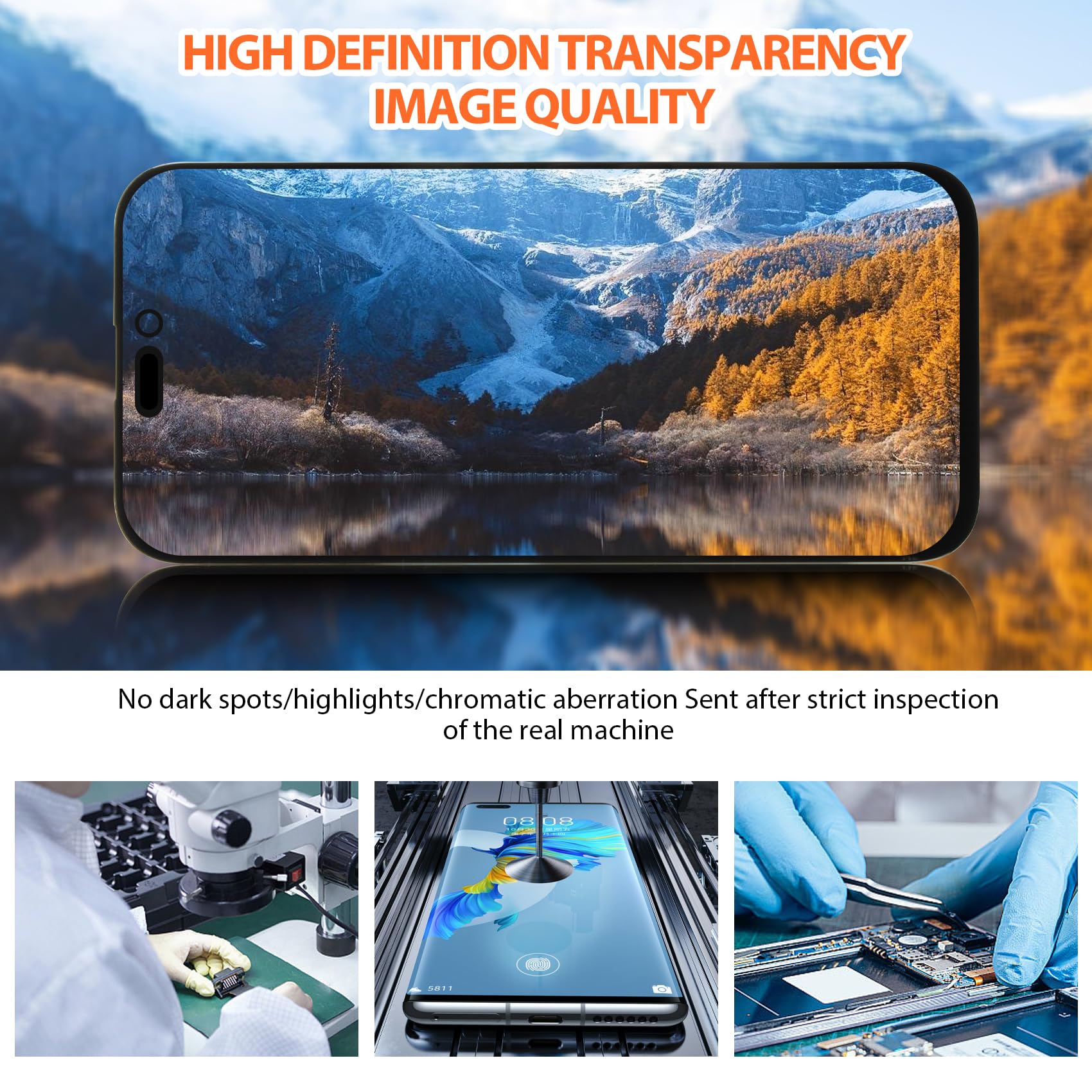 Incell Screen For Iphone 16 Pro Max Screen Replacement For Iphone 16 Pro Max Lcd Screen A3296,A3084,A3295,A3297 3D Touch Display