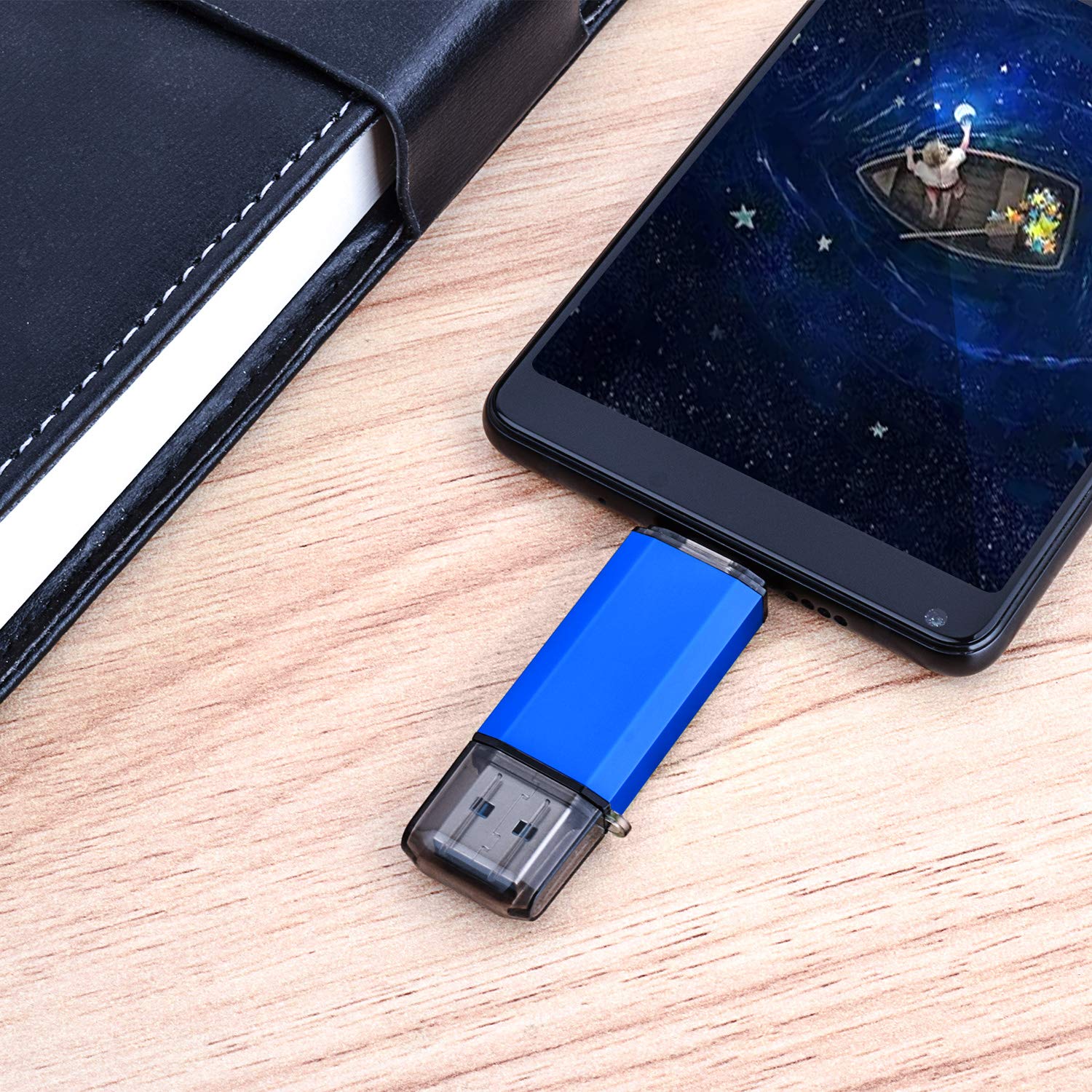 Kalsan 32Gb Usb Flash Drive, Type C Dual Usb Disk(Usb A 3.0/Type C 3.0), High Speed Thumb Drive Usb Pen Stick For Type C Smartph