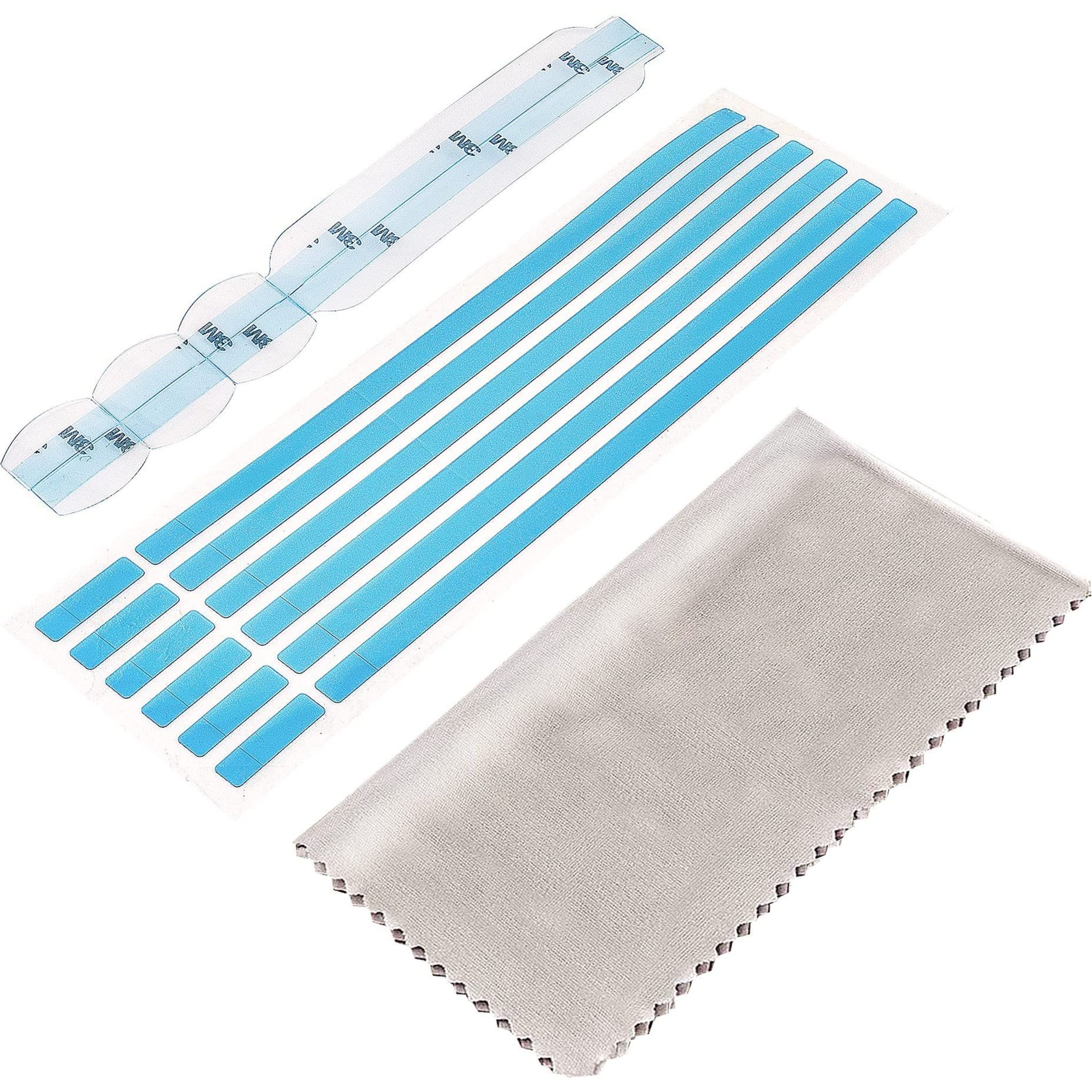 The Privacy Screen Installation Kit Includes Adhesive Strips, Mounting/Holder Ta