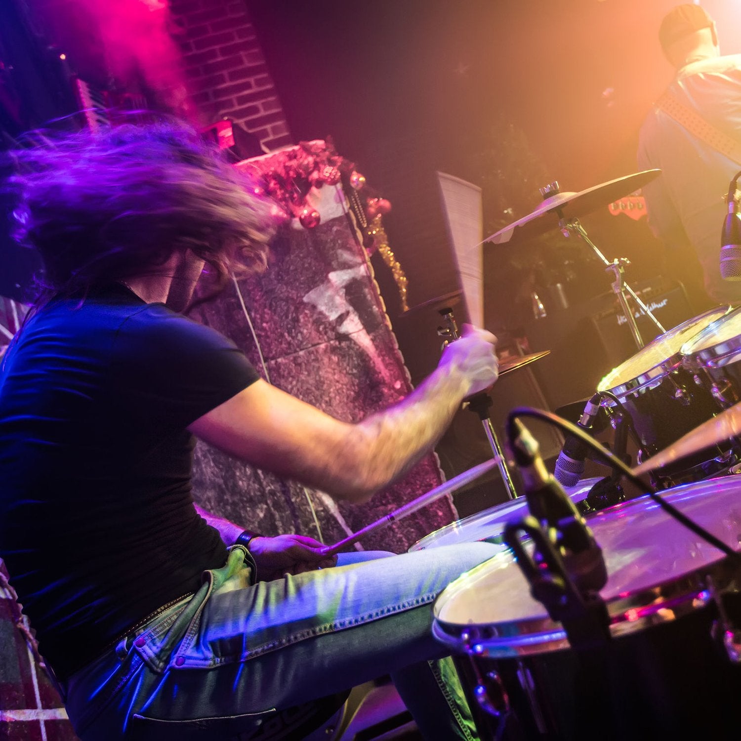 Pangda 1 Pair Drum Brushes Retractable Wire Brushes Drums Drum Sticks Brush With Comfortable Rubber Handles