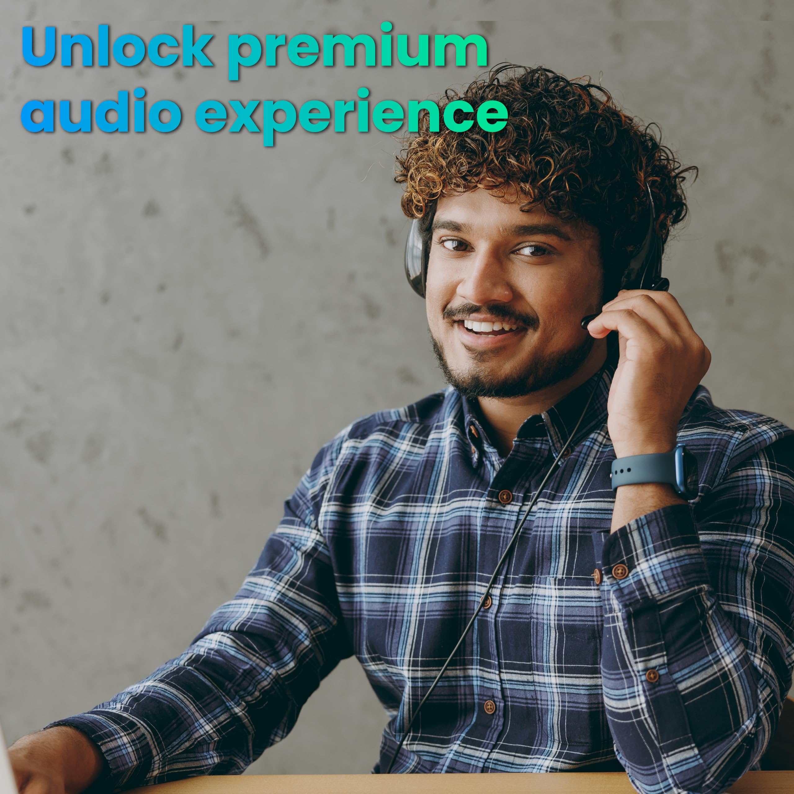 Otm Essentials Pro Stereo Headset, Wired Headphones, Noise Canceling Microphone, In Line Volume Control, Headset With Mic And Us