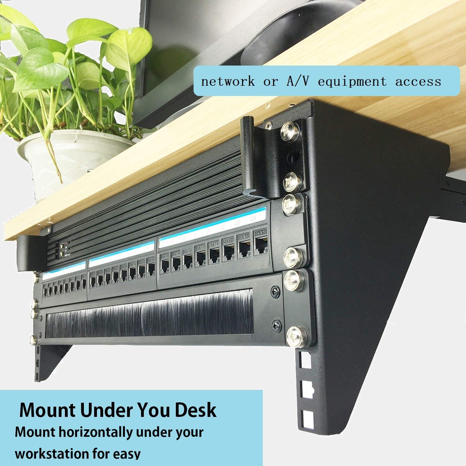 Jingchengmei 19 Inch 4U Heavy Duty Vertical Wall Mountable Rack And 125 Lb Wall Mountable Server Rack ((Mft Hvwrf4U)