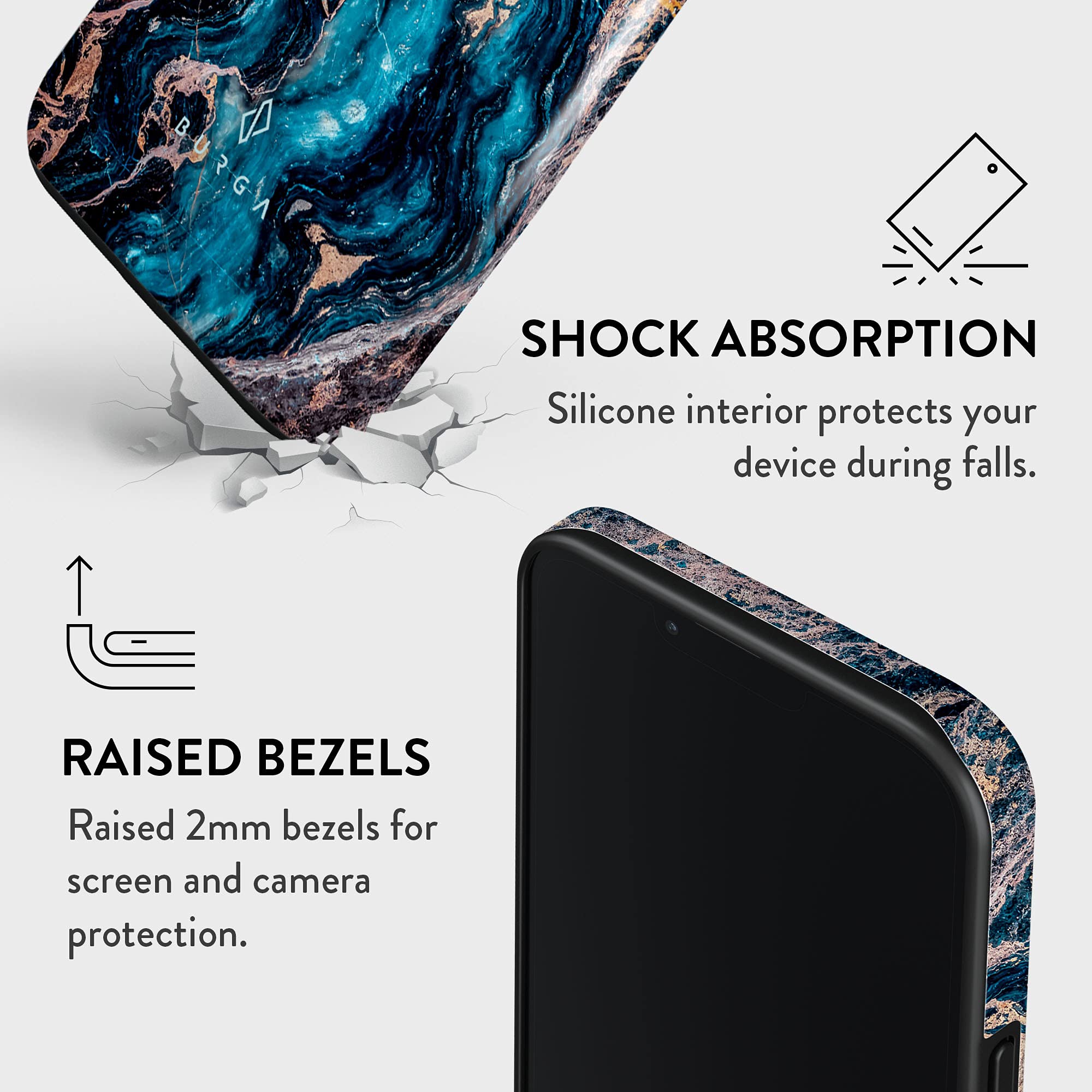 Burga Case For Iphone 13   Max Protective, Cute, Aesthetic, Trendy, Pattern Phone Cover, Fall Collection   Fits Apple Iphone 13