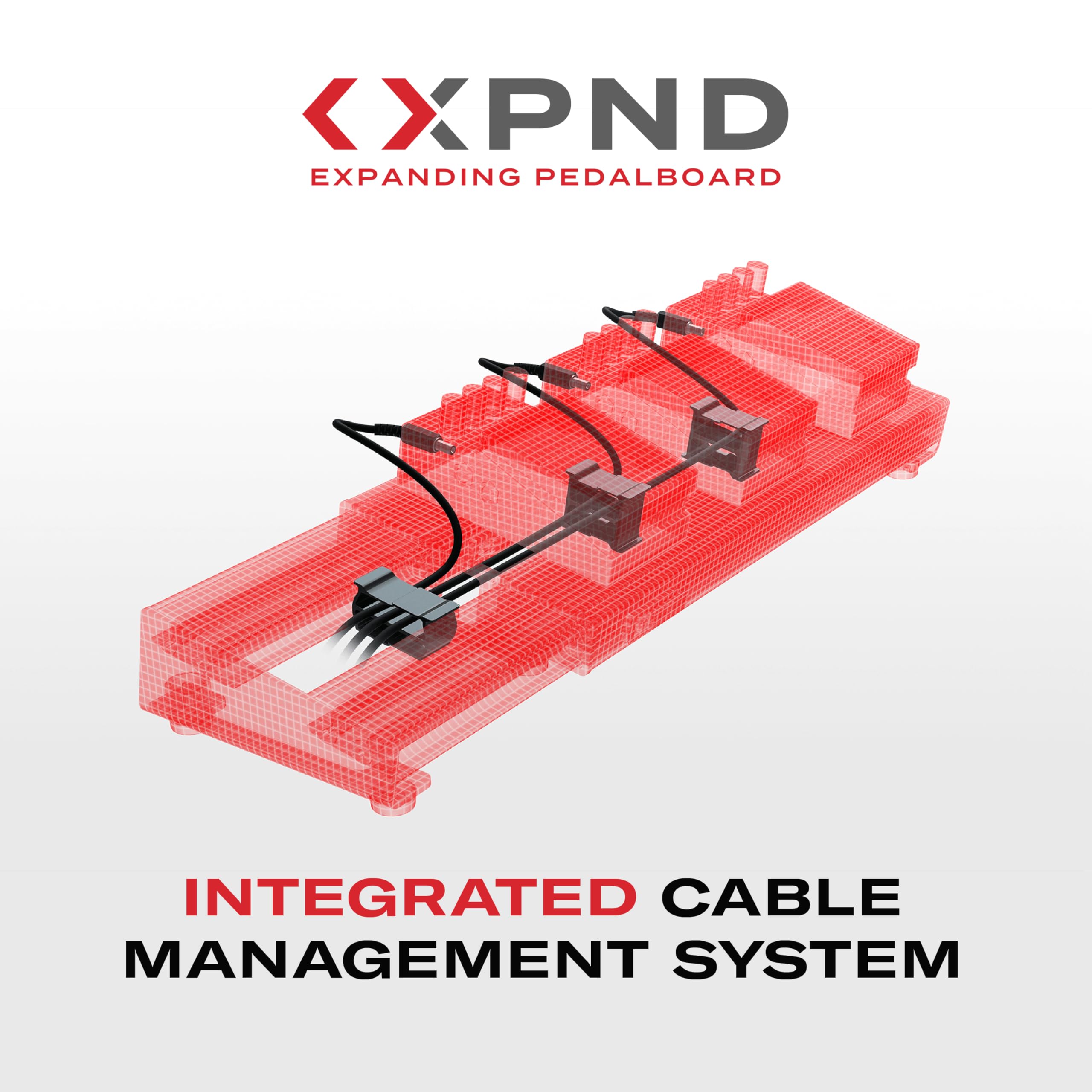 Daddario Accessories Xpnd Pedal Board - Guitar Pedal Board That Expands - Pedal Boards For Guitars - 2 Rows, Lightweight, Durab