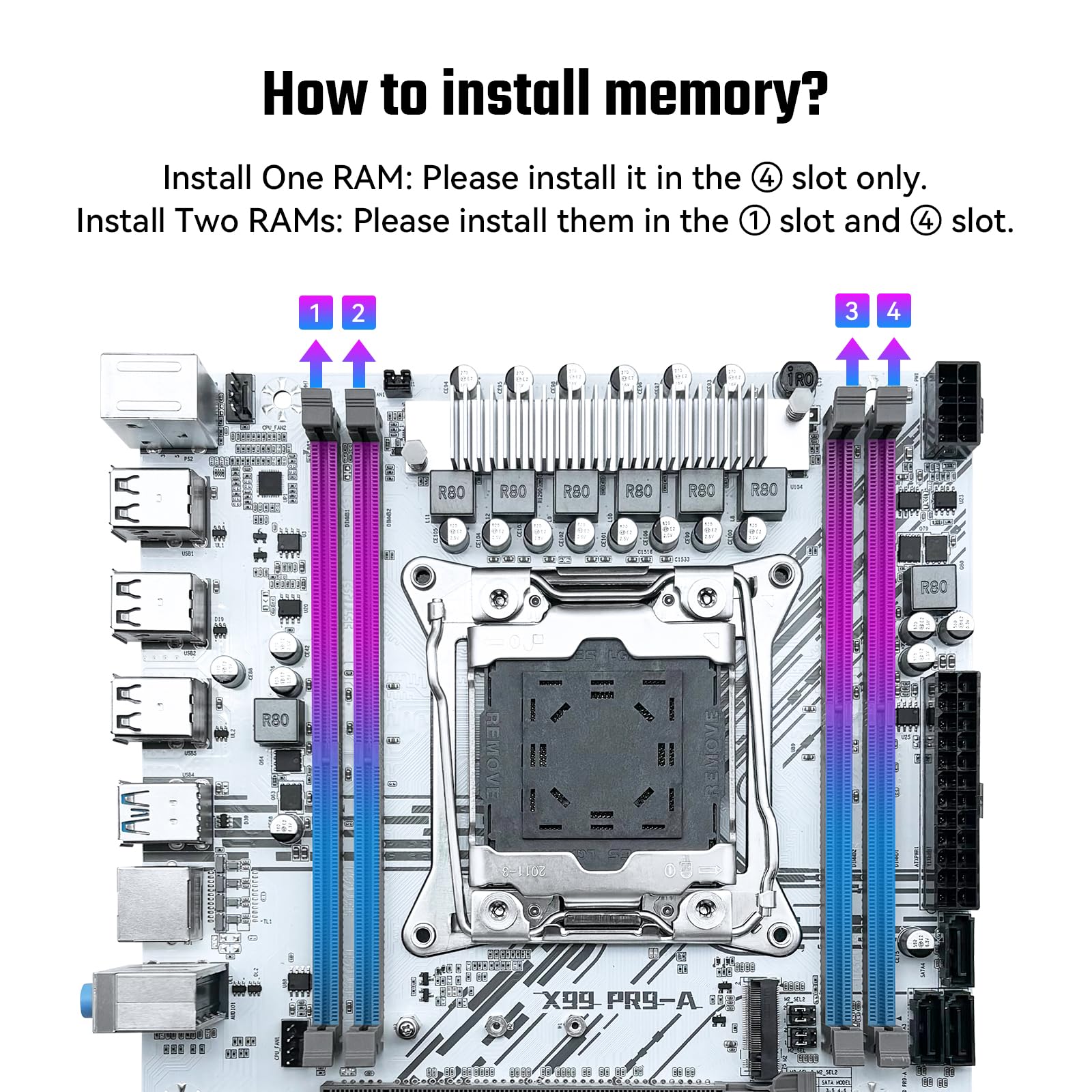 Shangzhaoyuan X99 Lga 2011 3 Motherboard Micro Atx Gaming Motherboard For Intel Xeon E5 V3 V4 Series Processors (Ddr4 Max 128Gb,